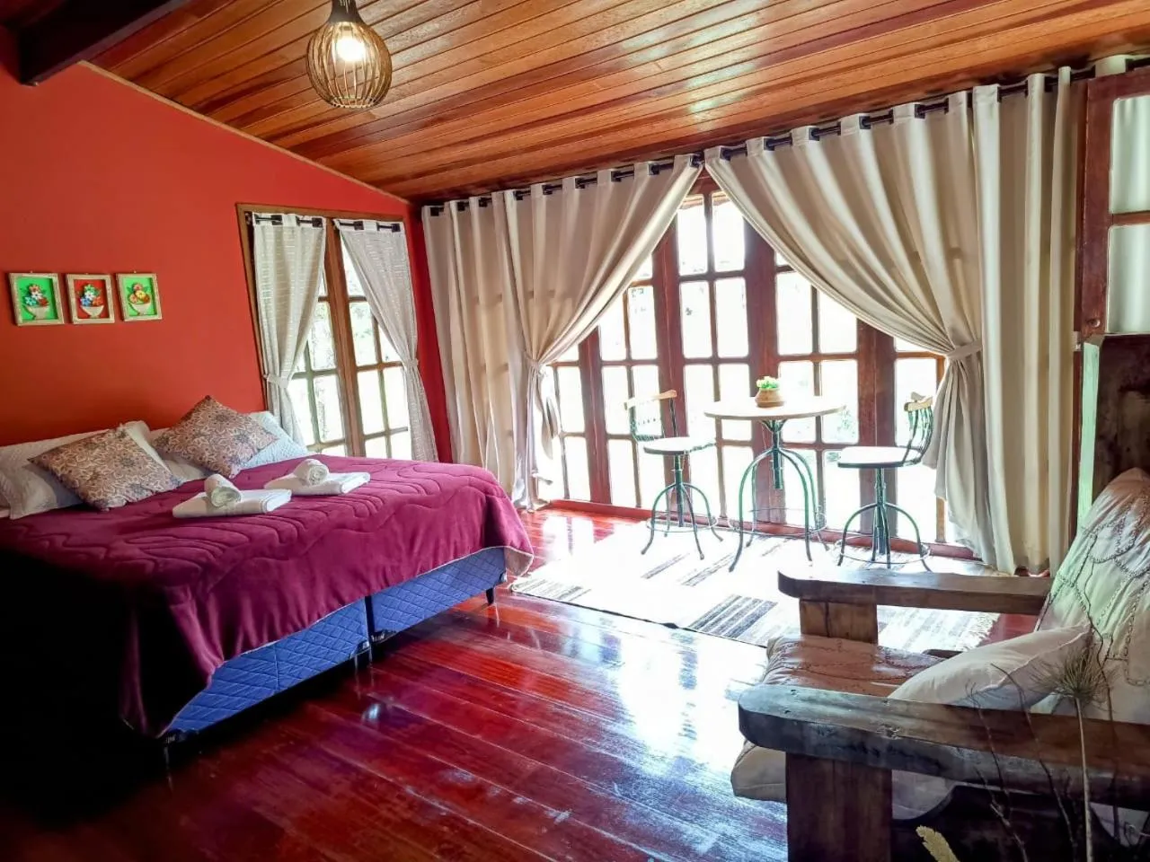 Bed in Pousada Bosque do Visconde