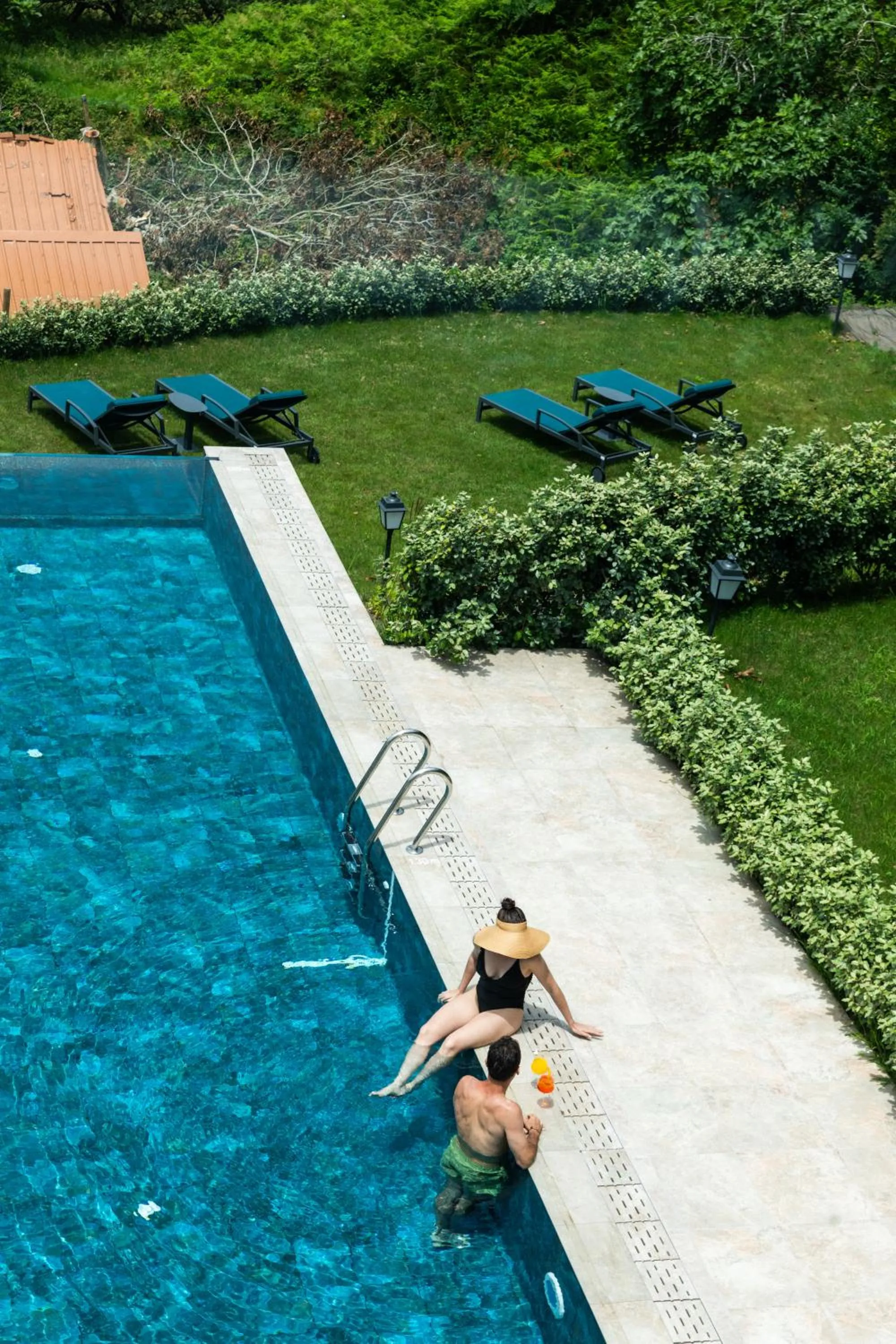 Swimming pool in Hotel Luze Boutique San Sebastian