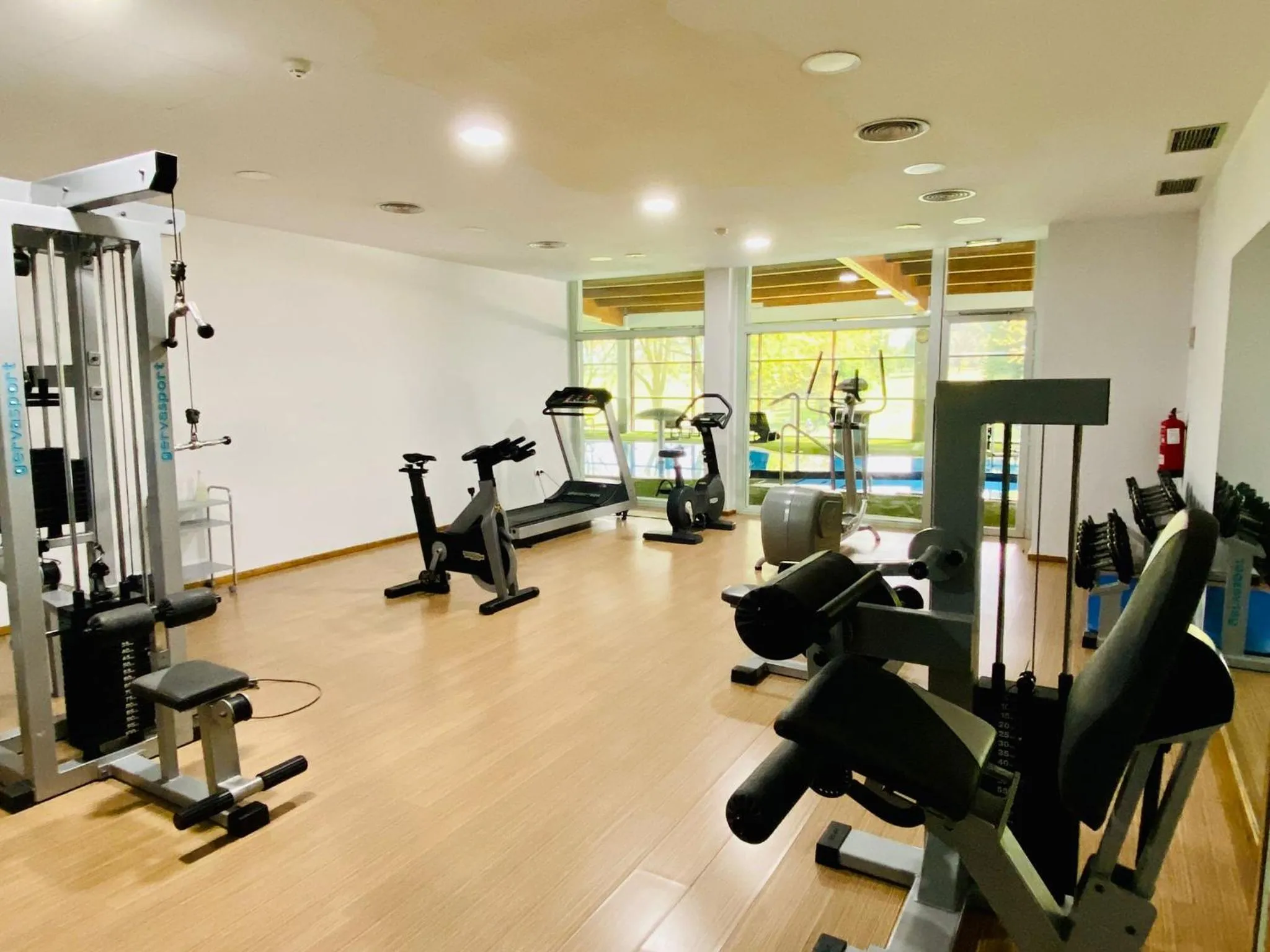 Fitness centre/facilities in Oca Palacio De La Llorea Hotel & Spa