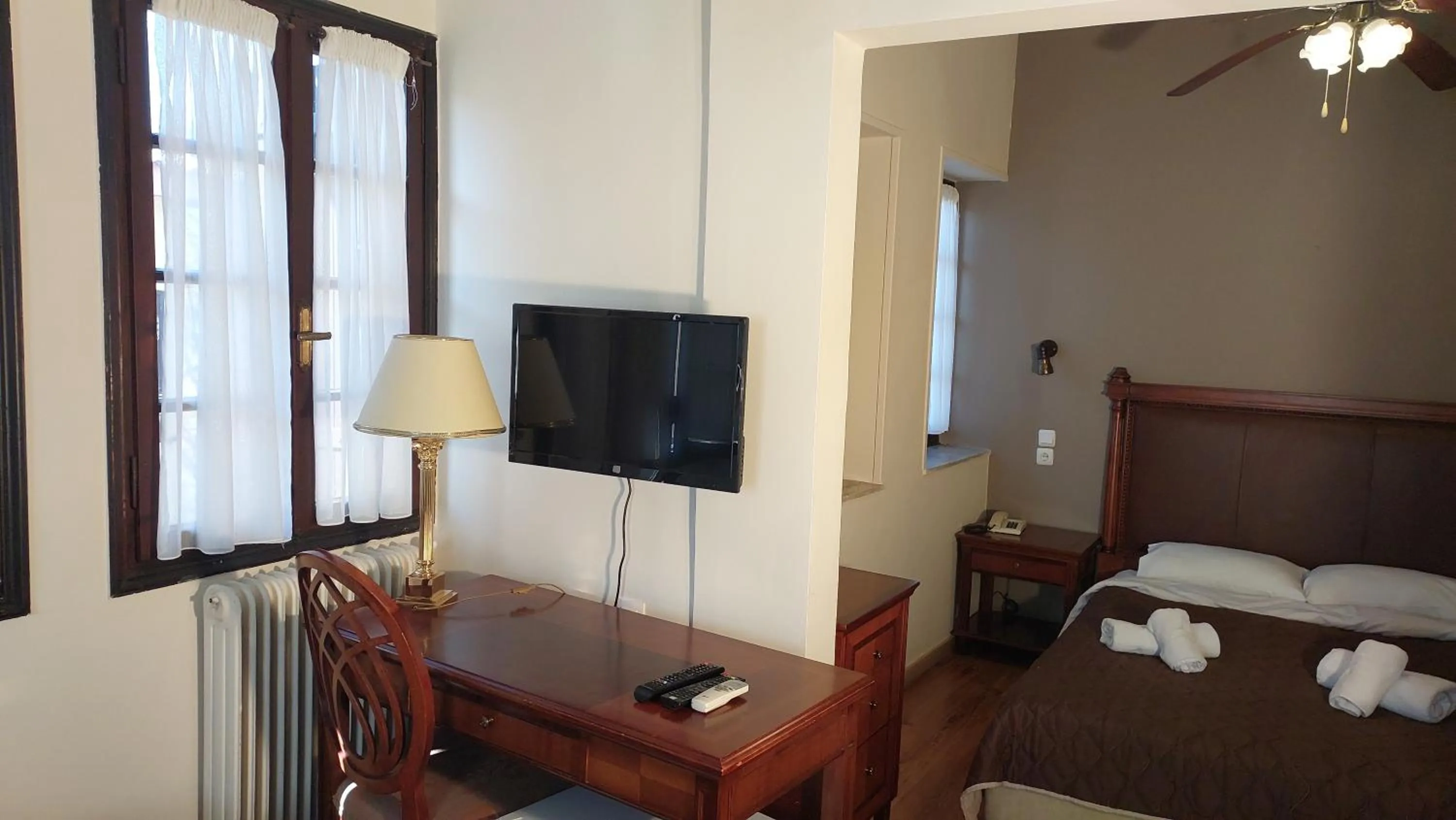 Bed in Alkistis Hotel