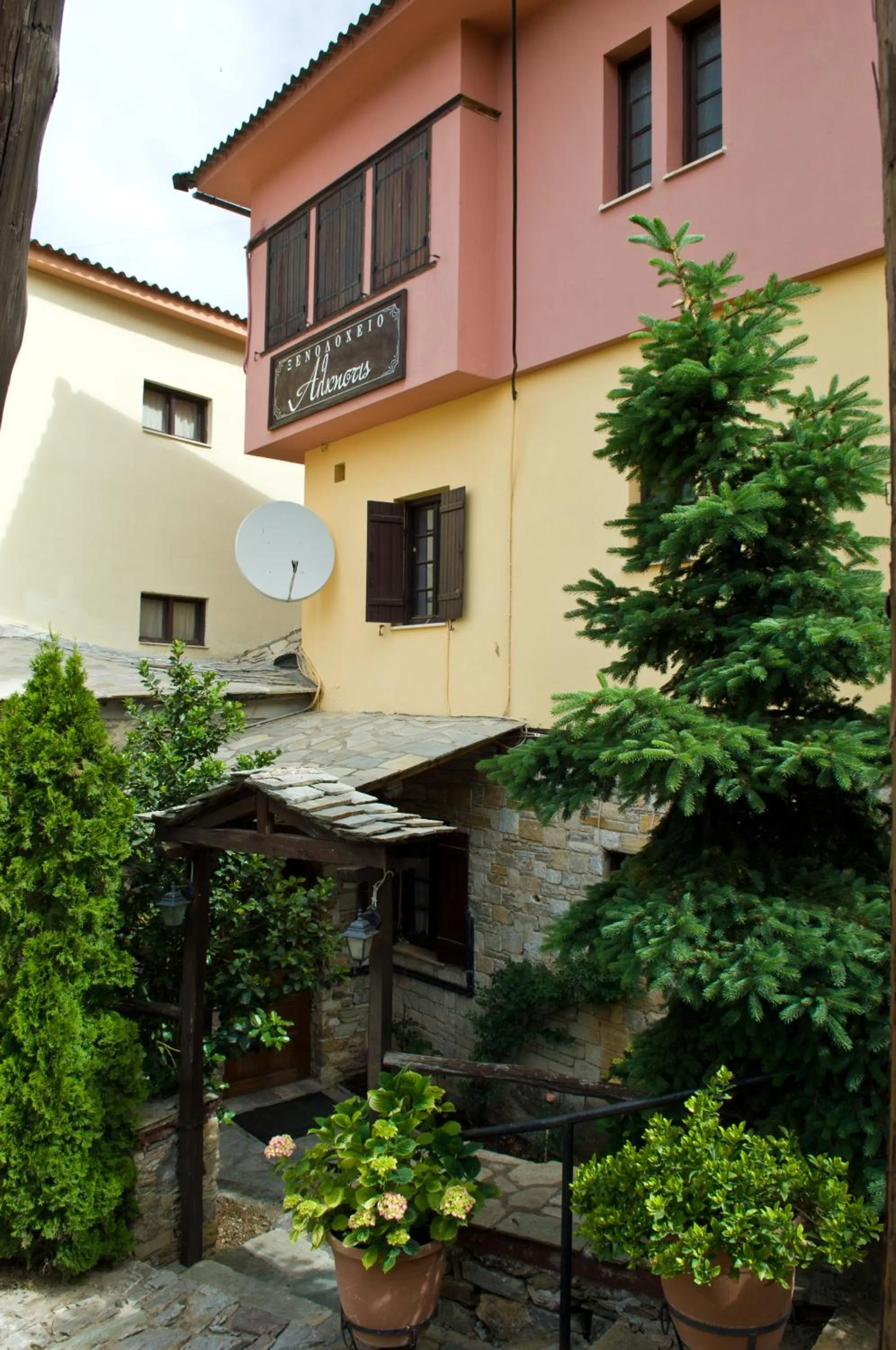 Facade/entrance in Alkistis Hotel