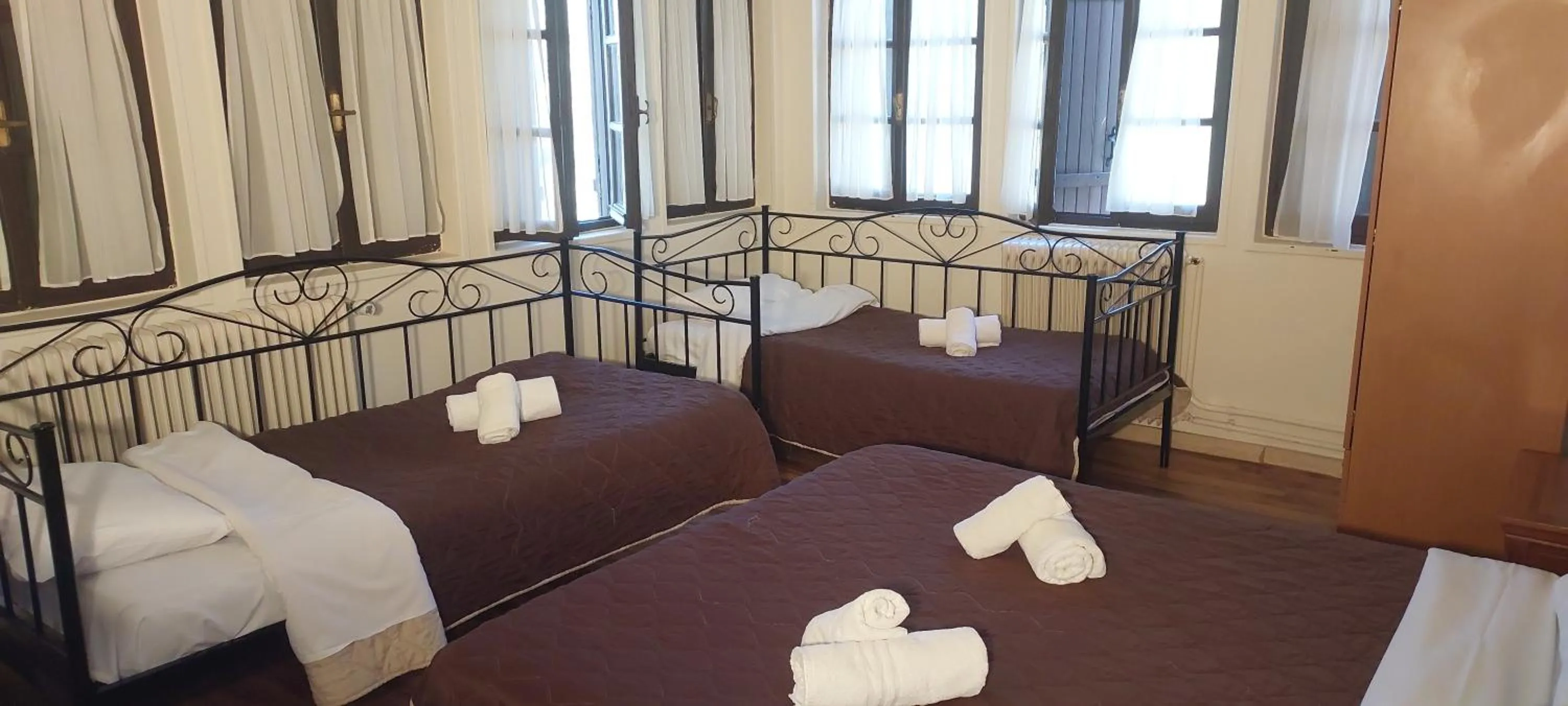 Bed in Alkistis Hotel