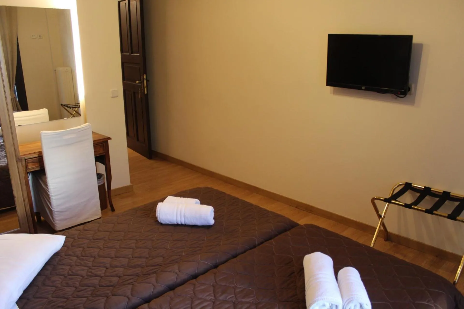 Bed in Alkistis Hotel