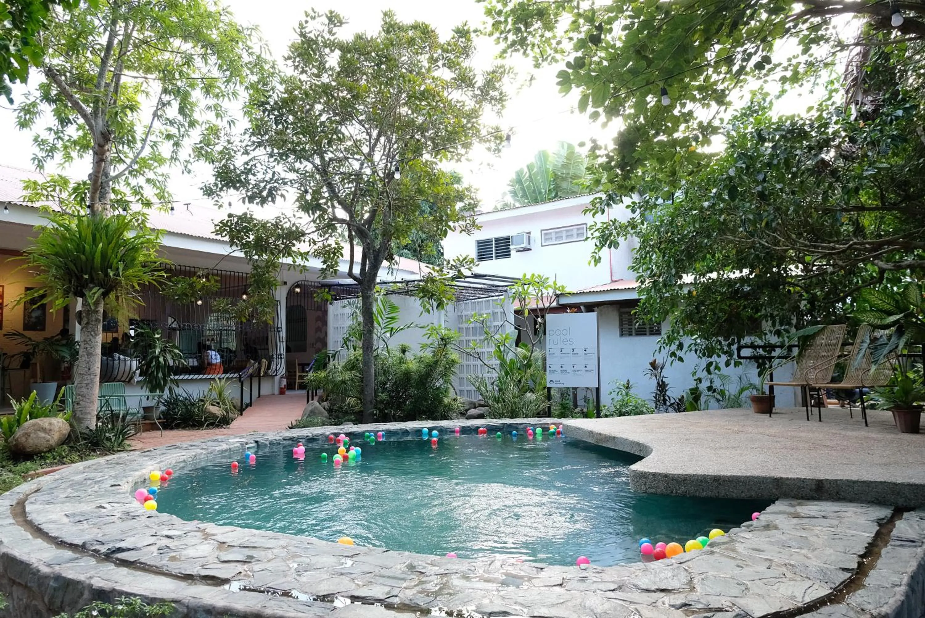 Swimming pool in Mad Monkey Dumaguete