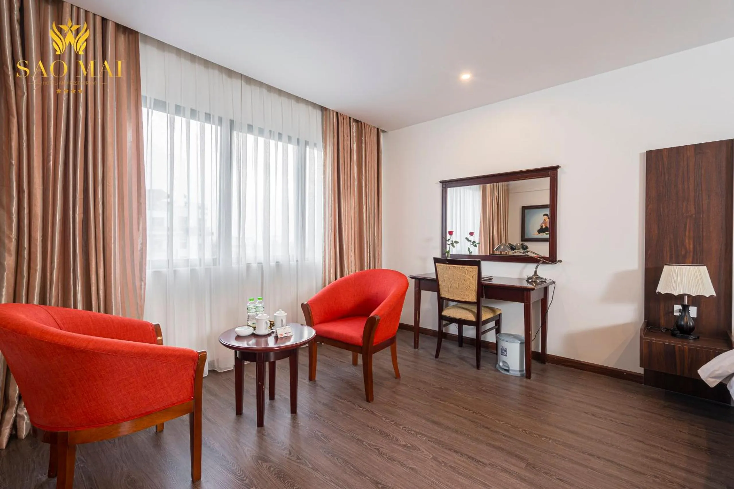 Seating area in Sao Mai Hotel