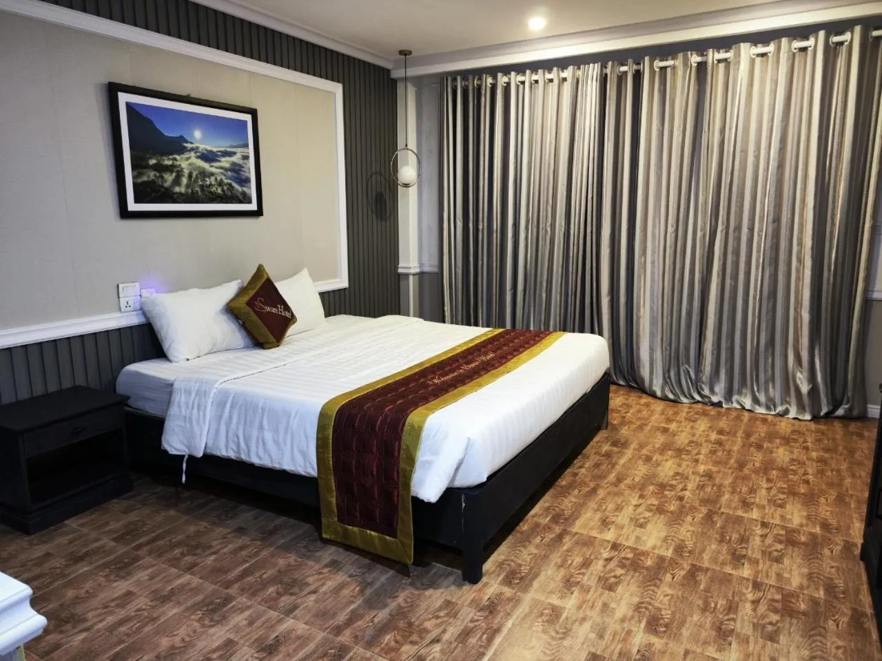 Bed in Swan Sapa Hotel