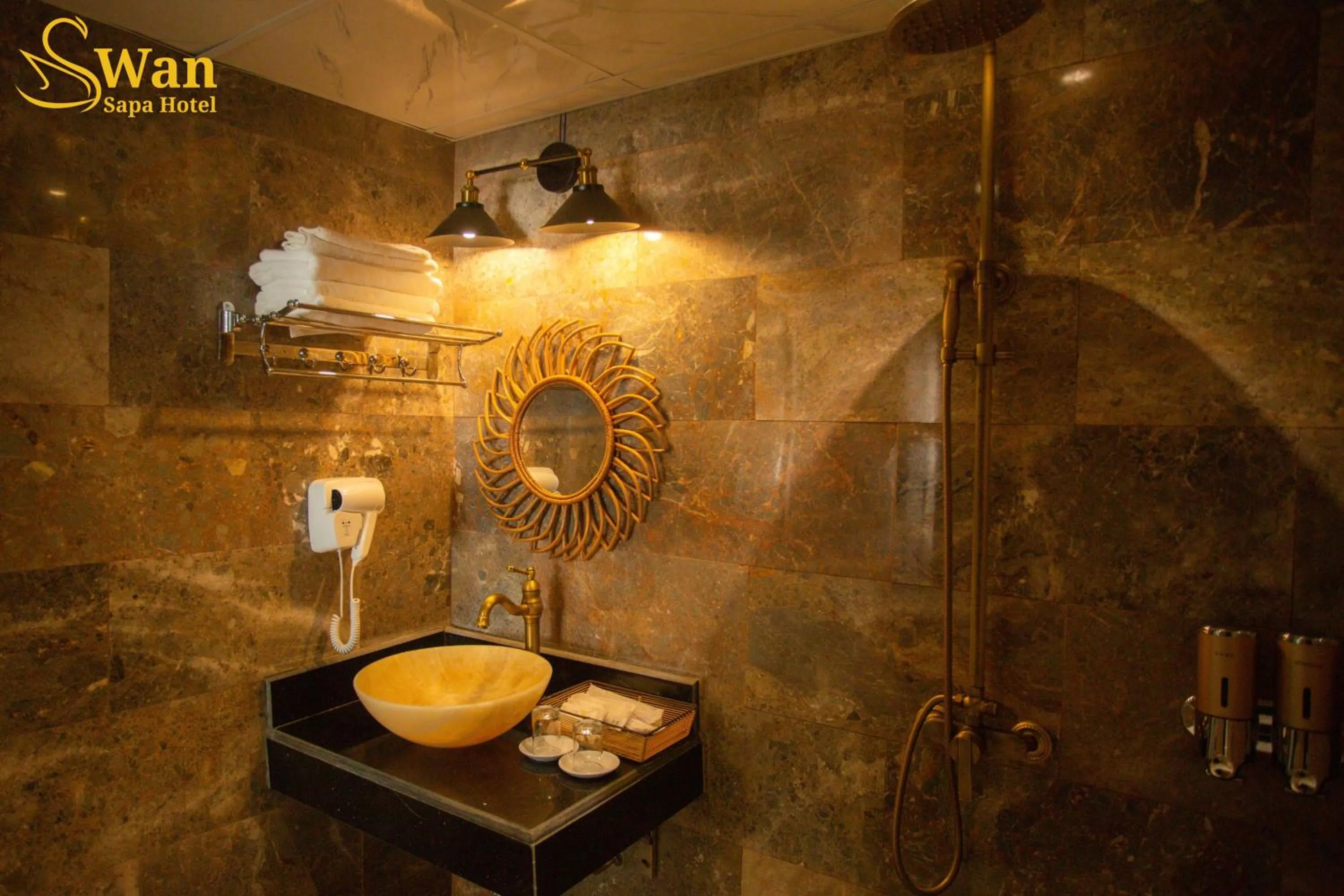 Shower in Swan Sapa Hotel