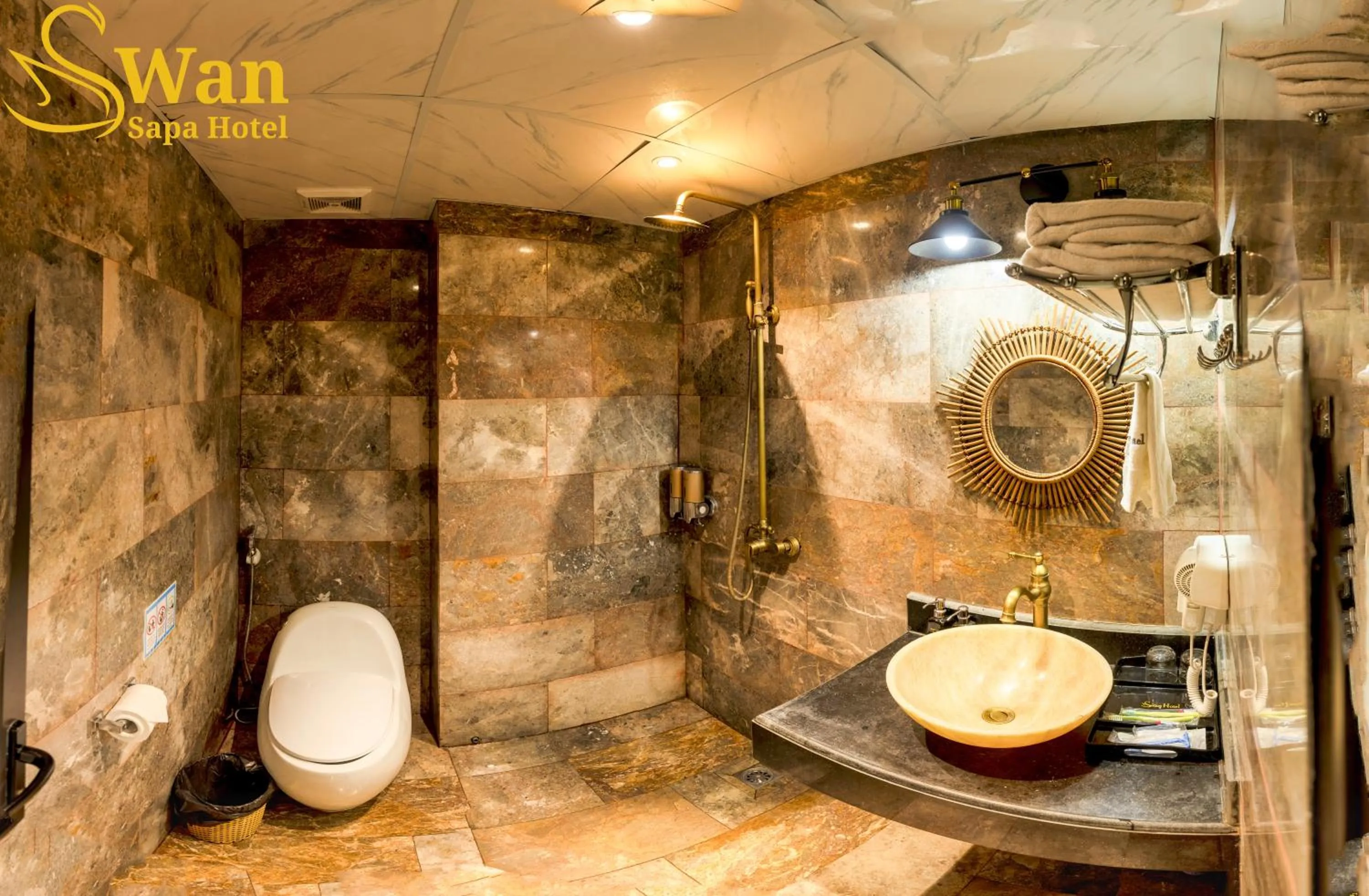 Bathroom in Swan Sapa Hotel