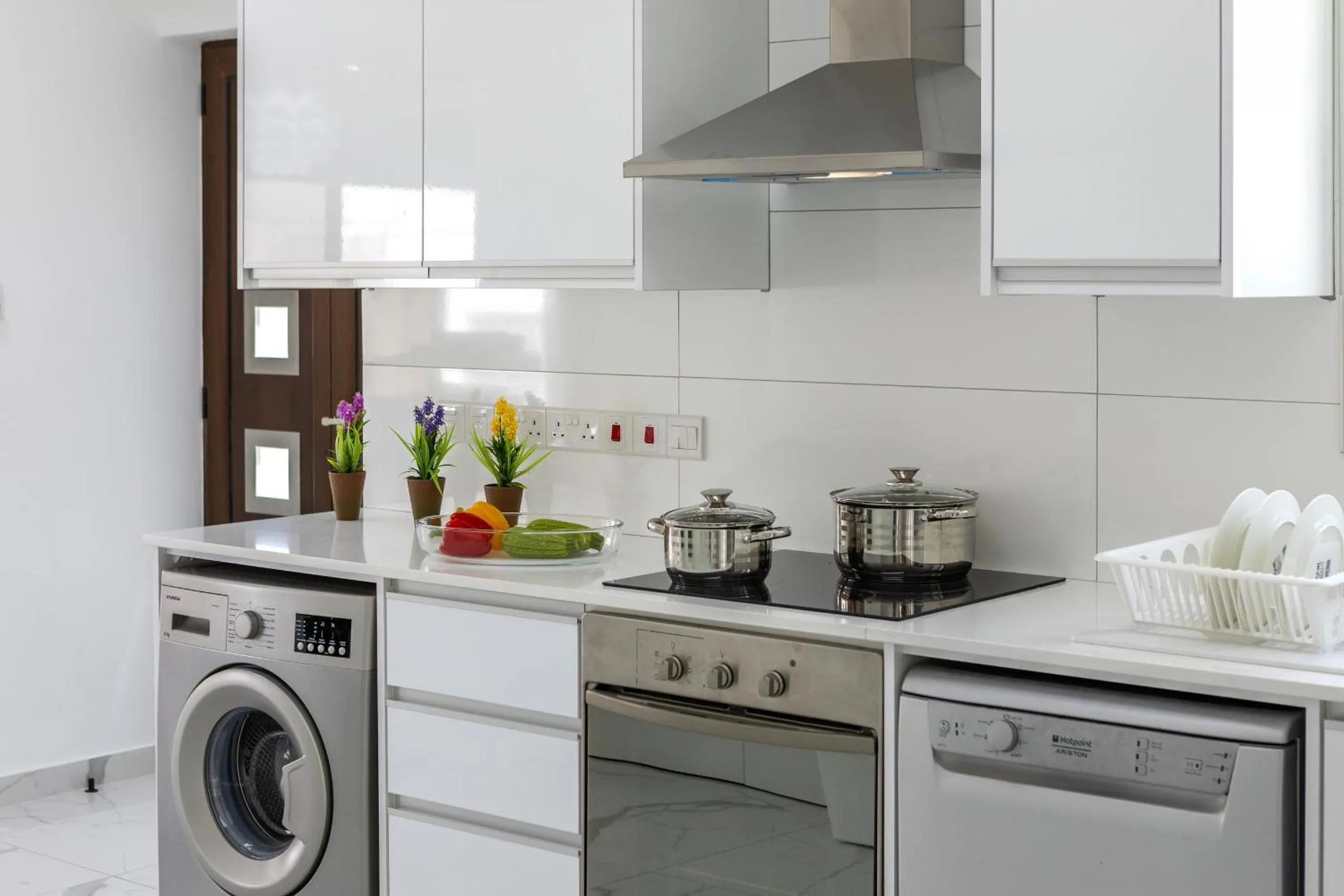 Kitchen or kitchenette in Protaras Sunrise Beach Villa 2