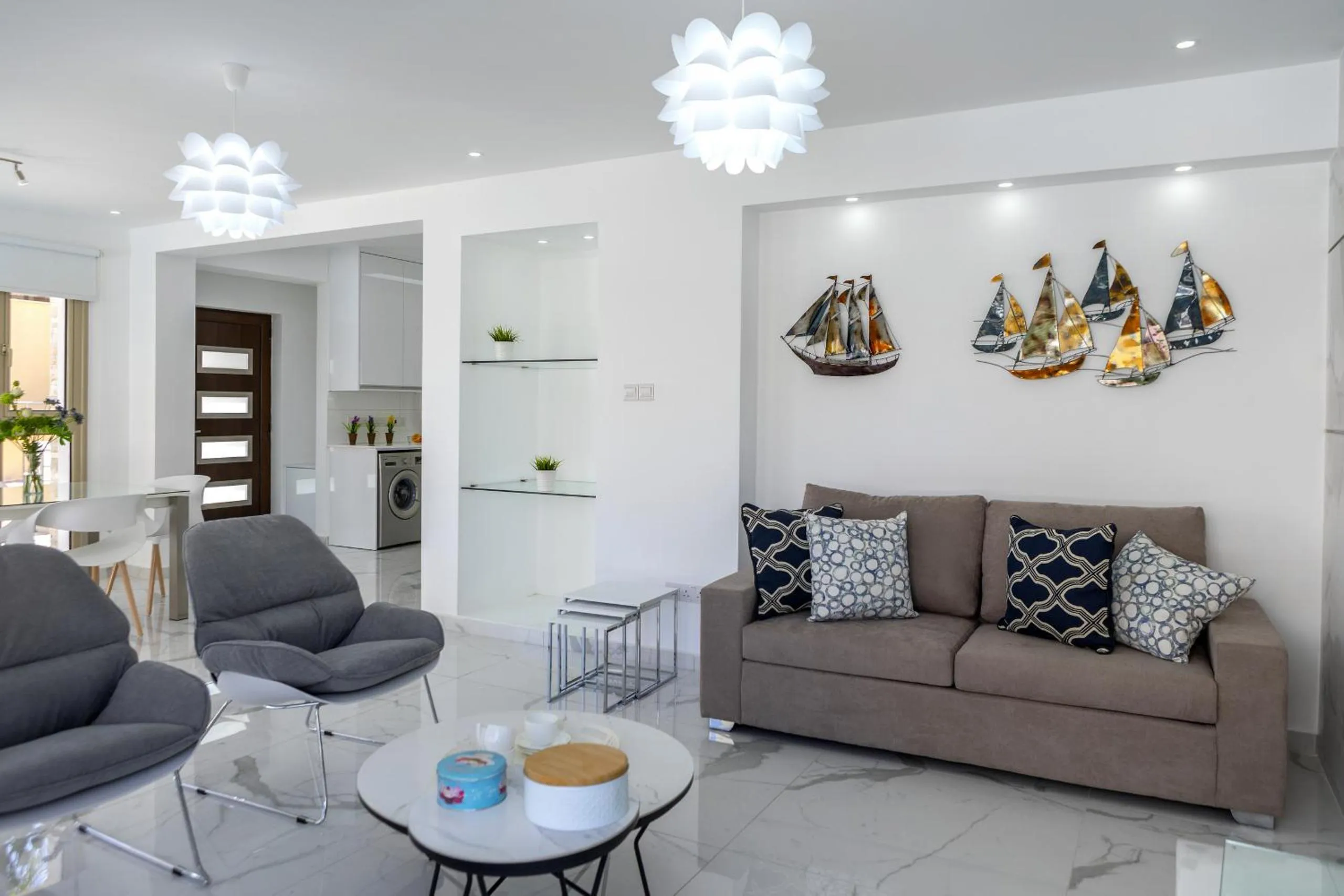 Communal lounge/ TV room in Protaras Sunrise Beach Villa 2