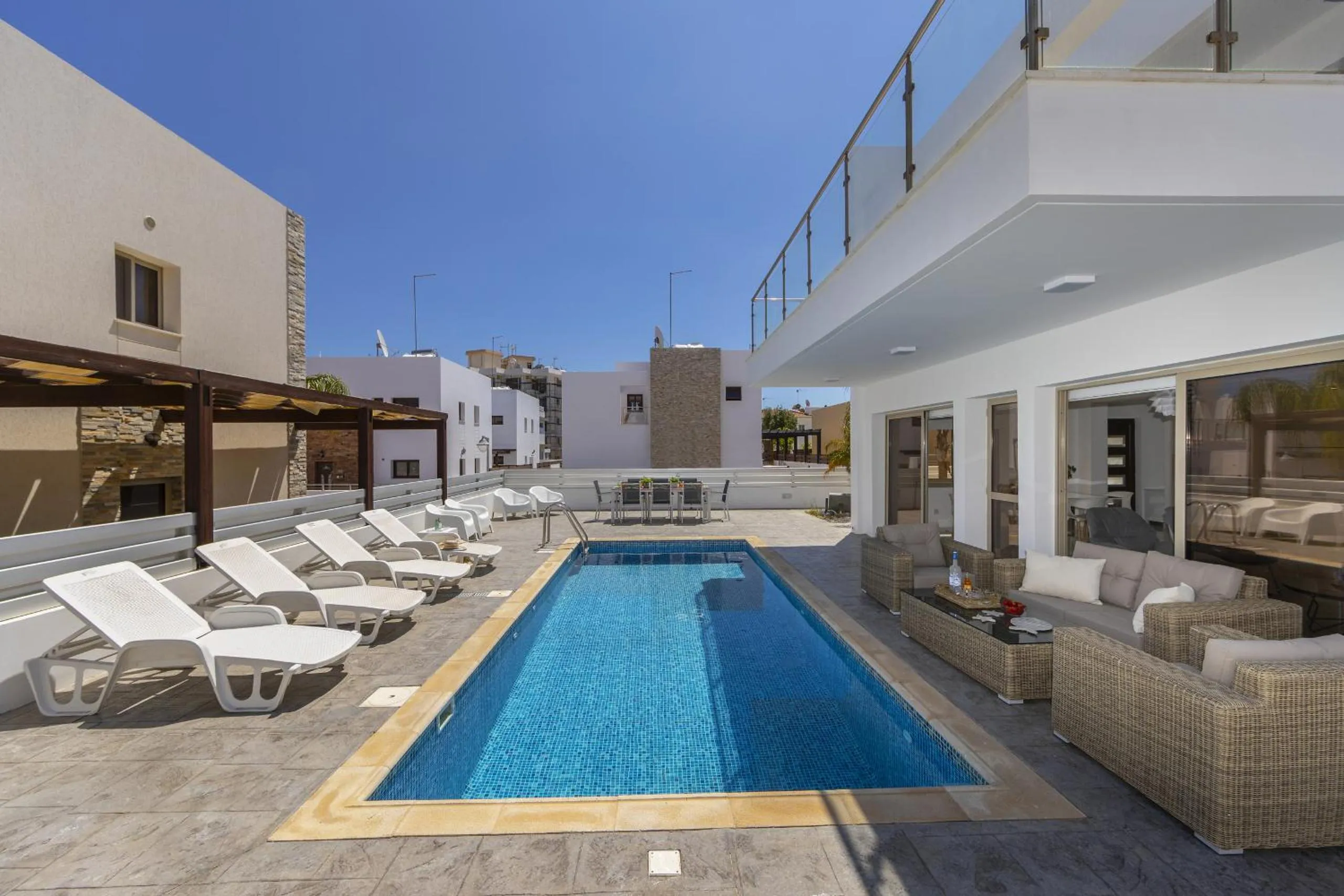Swimming pool in Protaras Sunrise Beach Villa 2