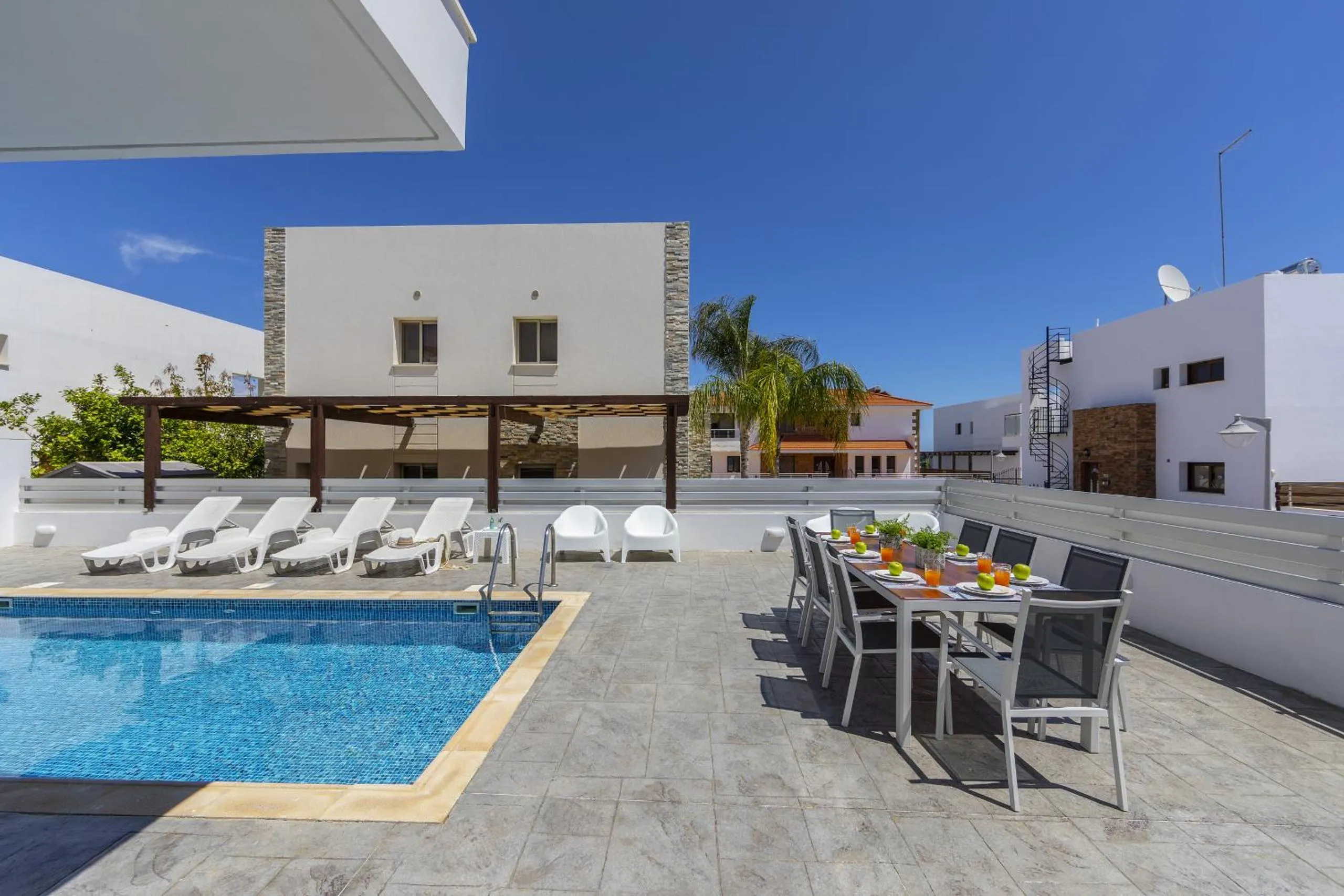 Swimming pool in Protaras Sunrise Beach Villa 2