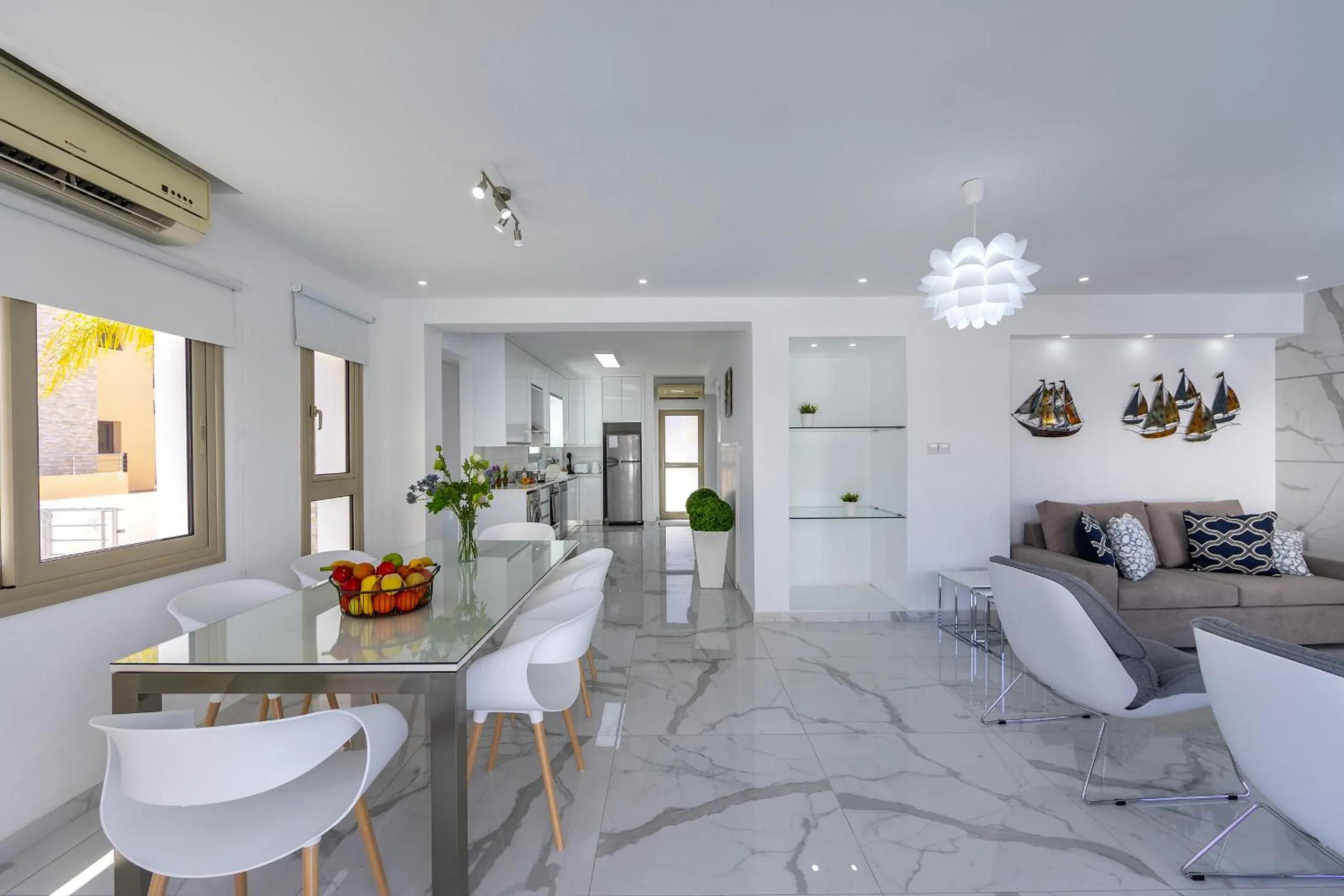 Communal lounge/ TV room in Protaras Sunrise Beach Villa 2