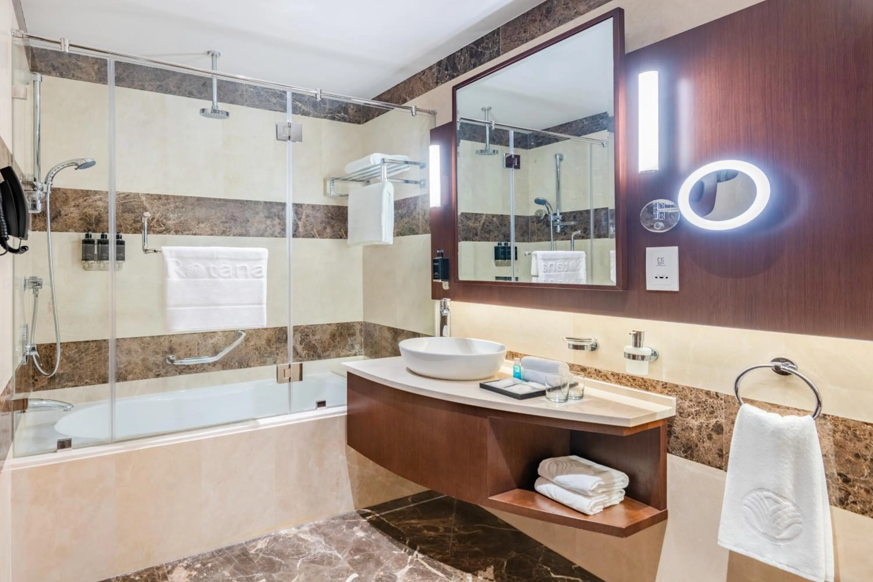 Bathroom in Riviera Rayhaan by Rotana Doha