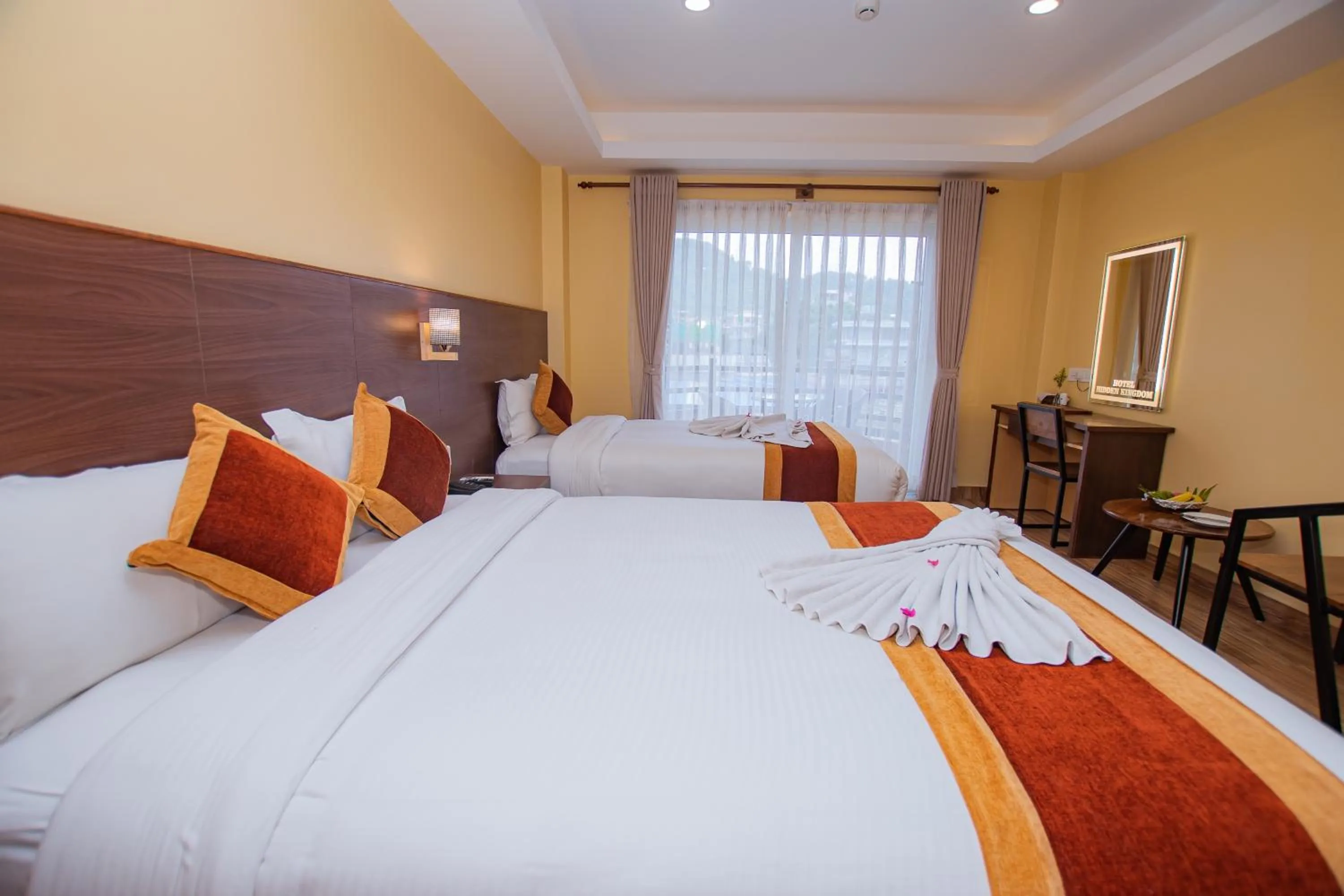 Bed in Hotel Hidden Kingdom