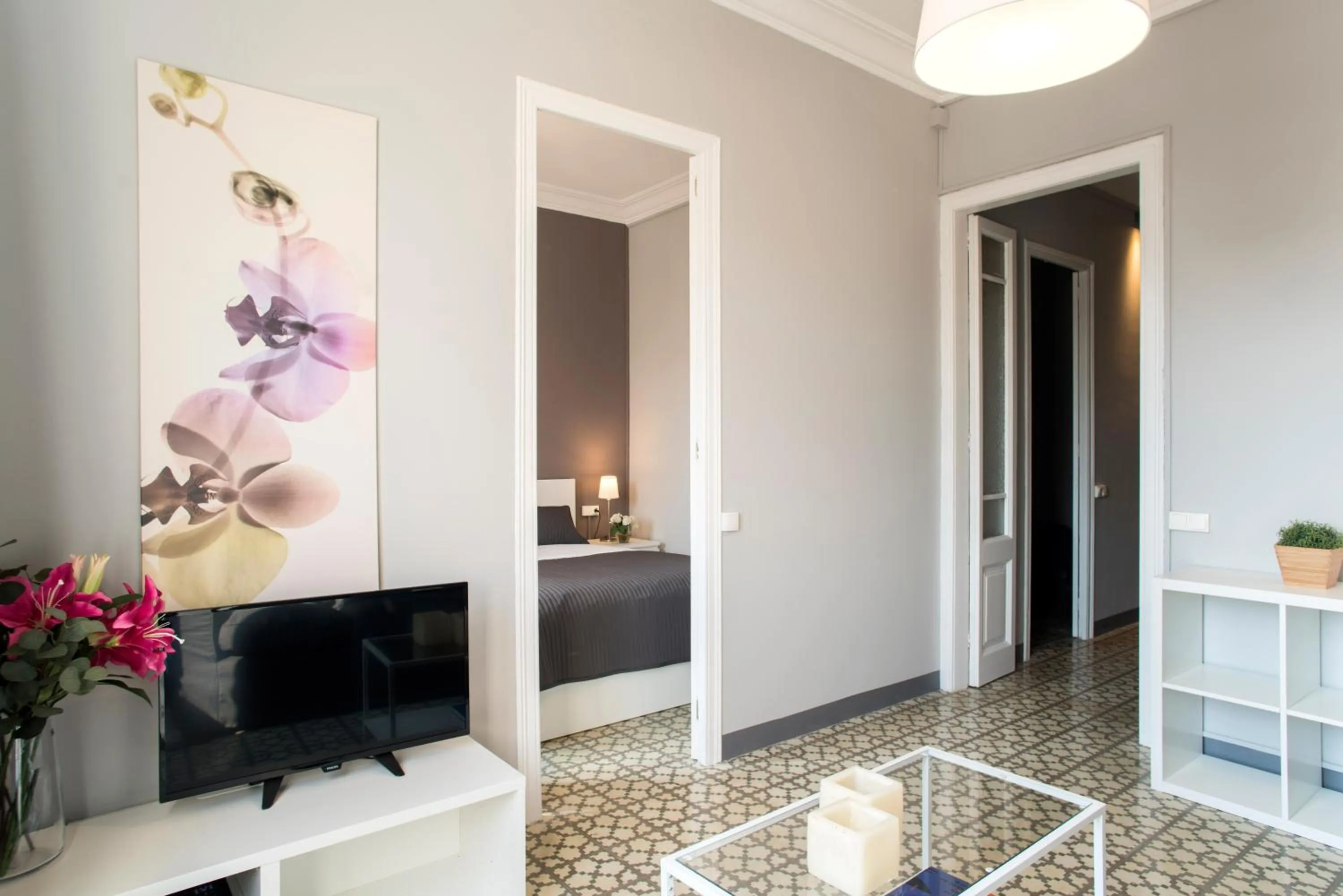 Living room, Bed in Barcelonaguest