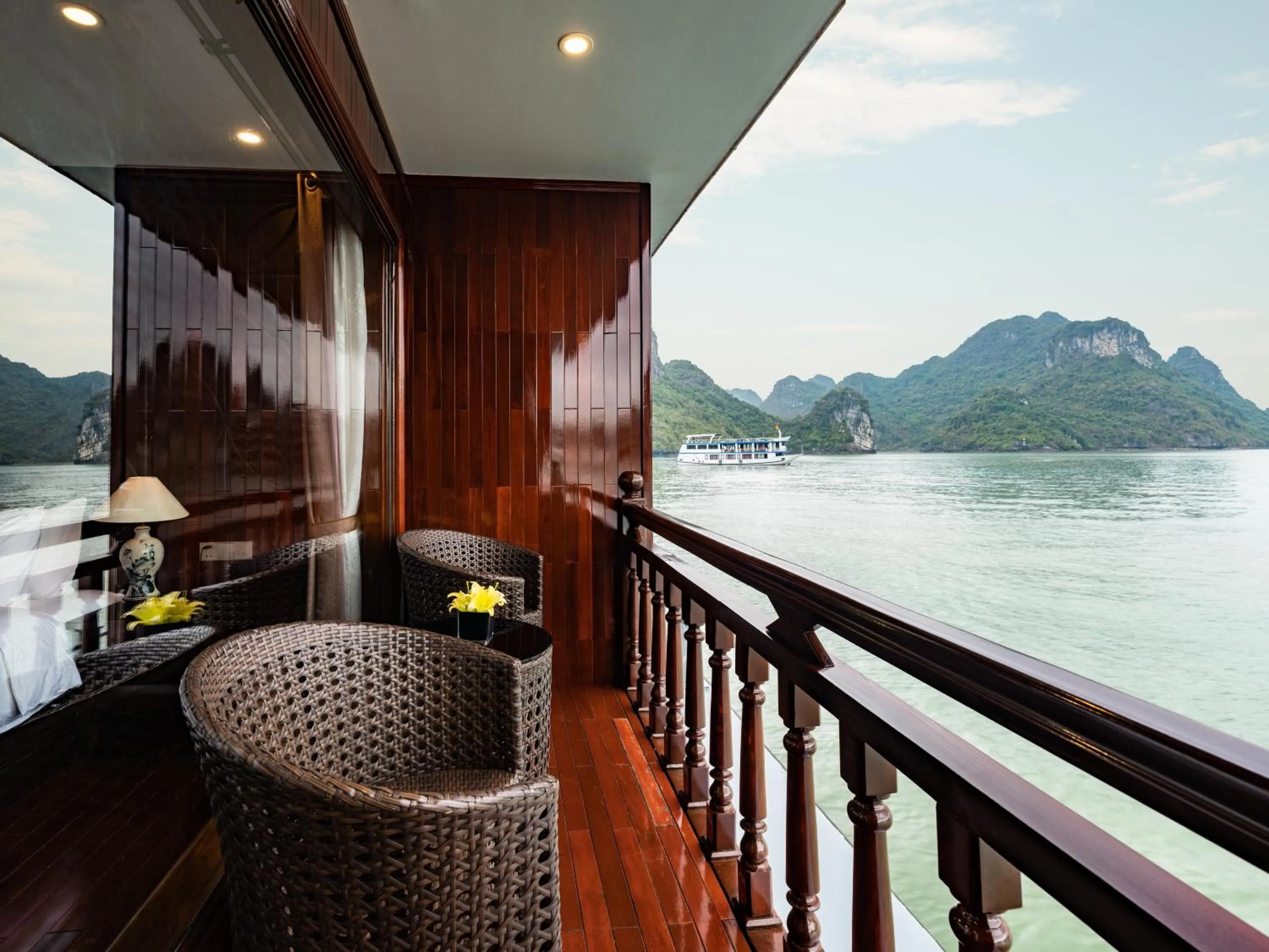 Natural landscape in Aqua Of The Seas Cruise Halong by AHG
