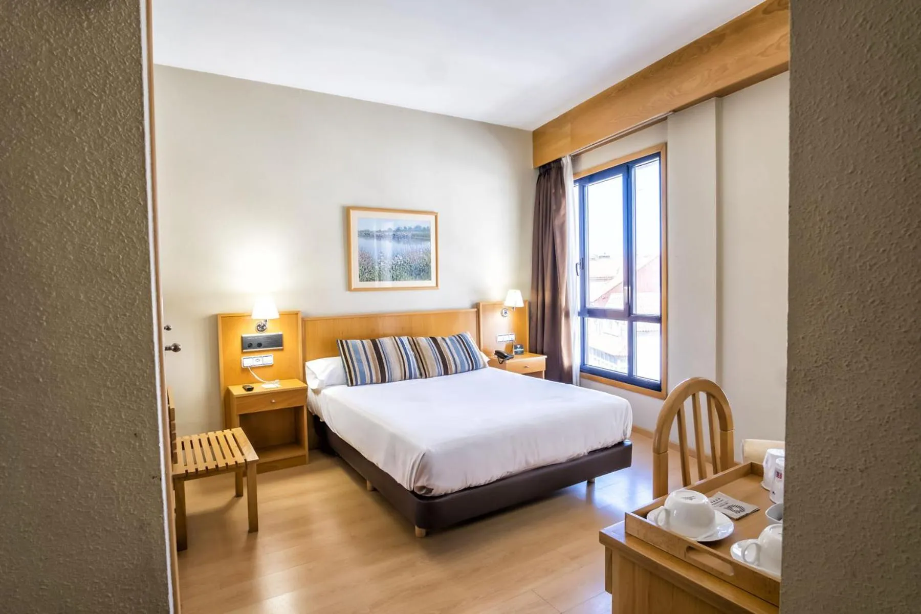 Bed in Hotel Alda Castelao