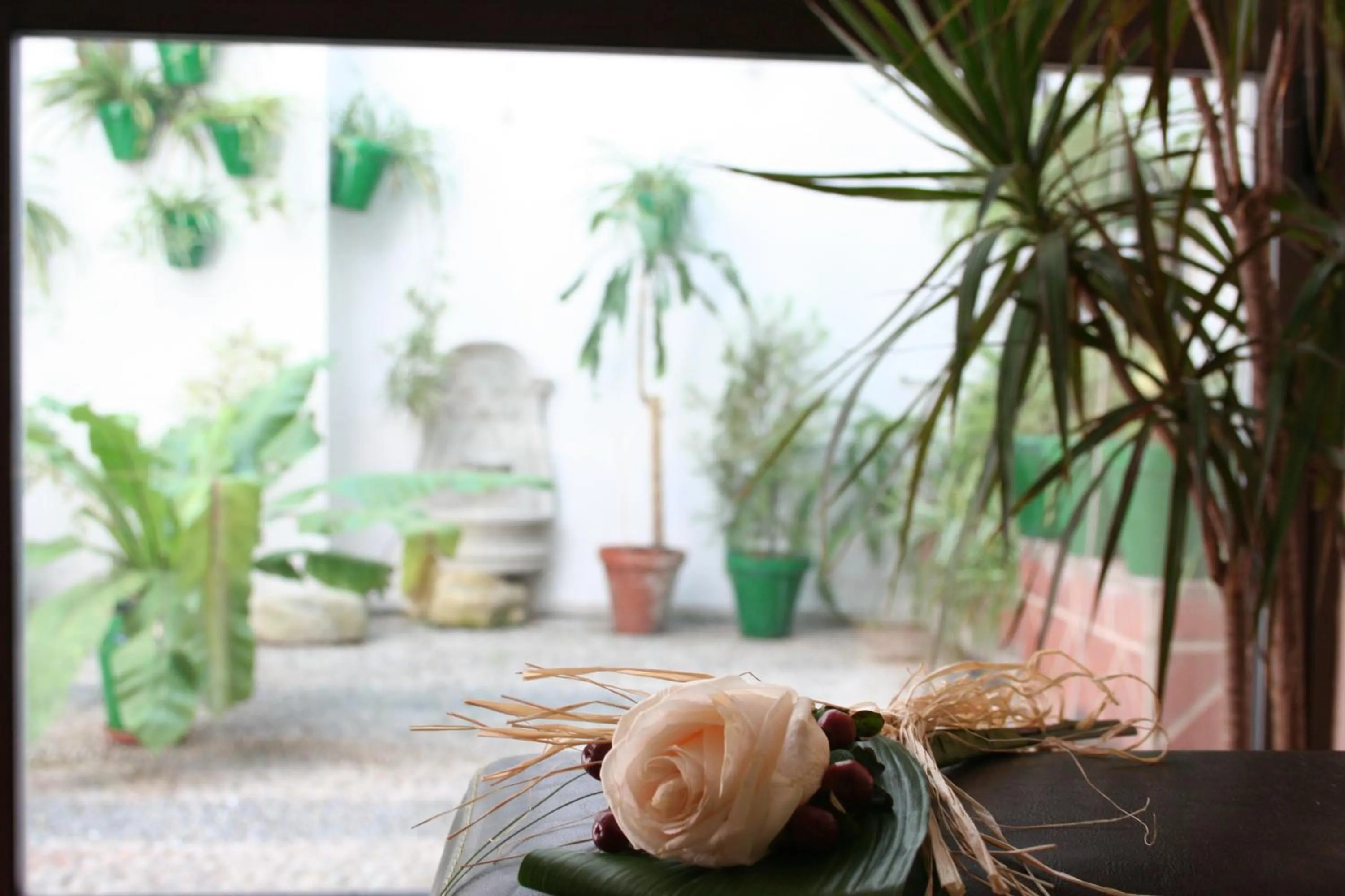 Decorative detail in Hospedería Luis de Góngora