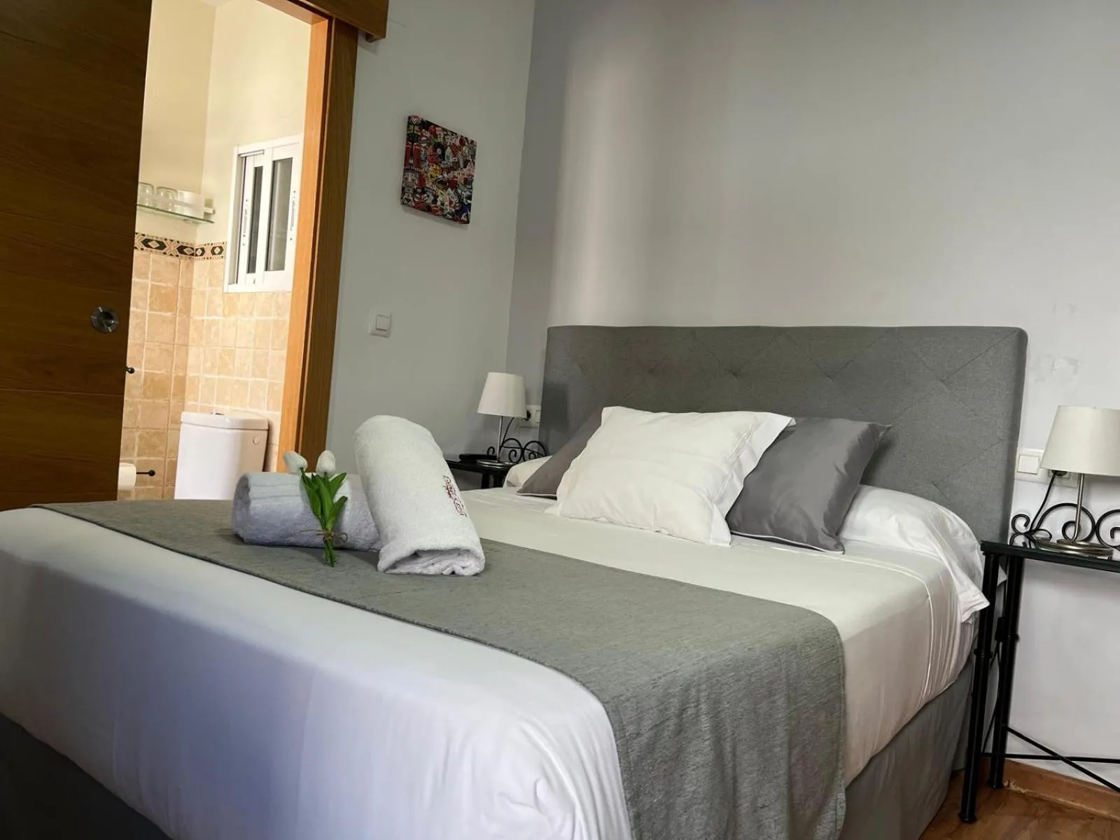 Bed in Hospedería Luis de Góngora