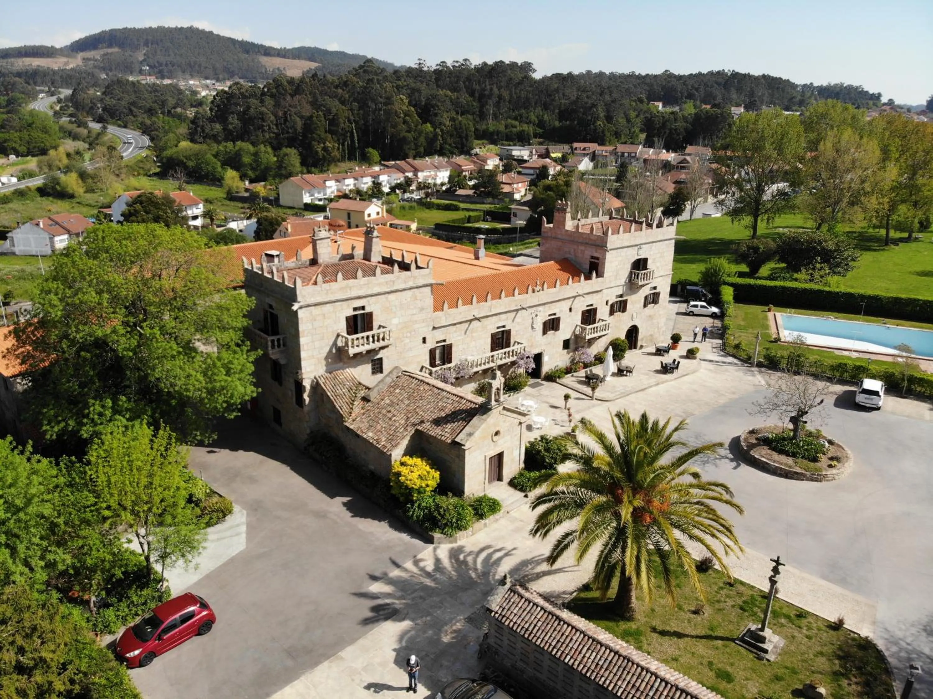 Bird's eye view in Hotel Pazo O Rial