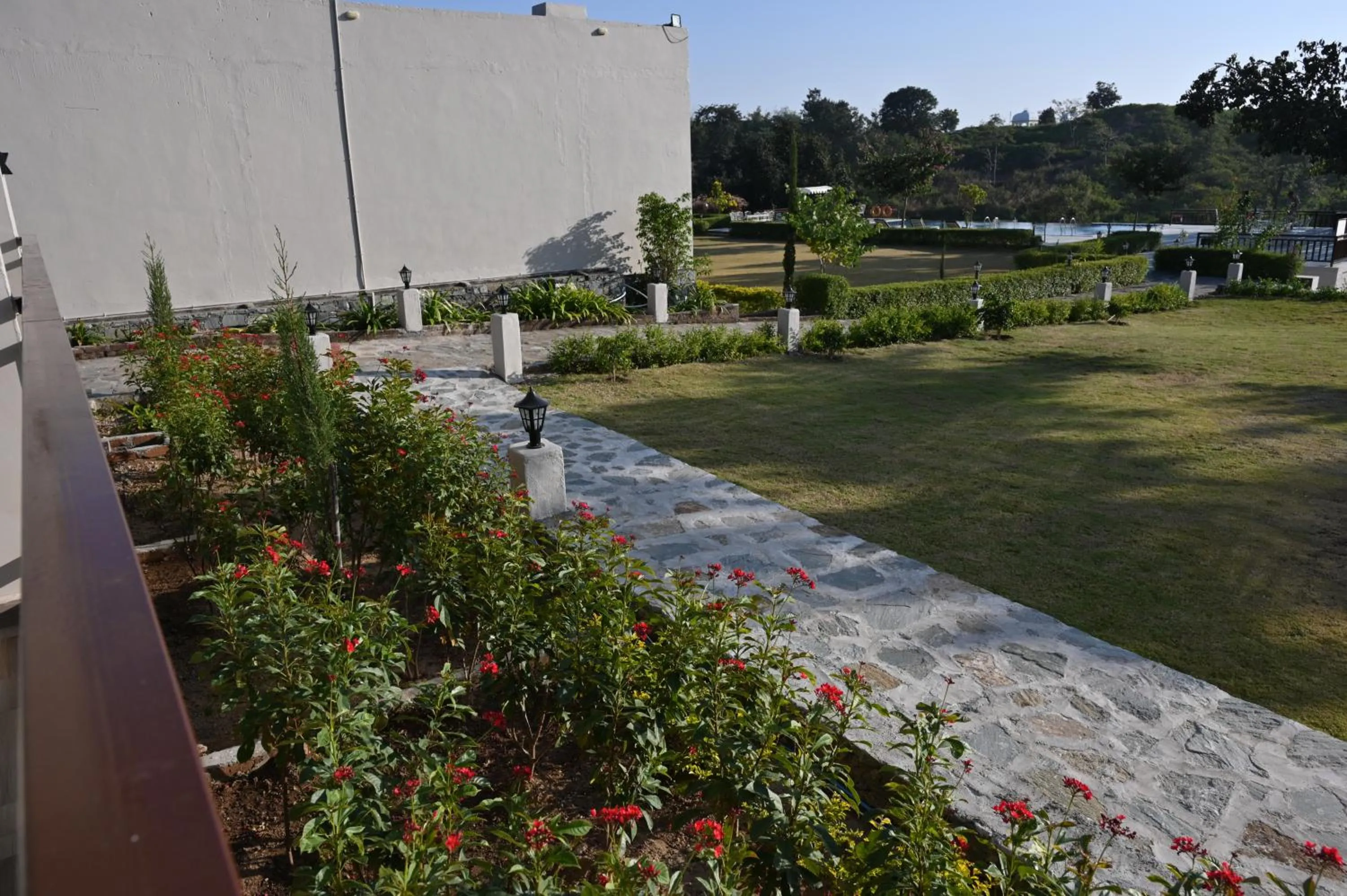 Swimming pool in Kumbhal Exotica Resort Kumbhalgarh