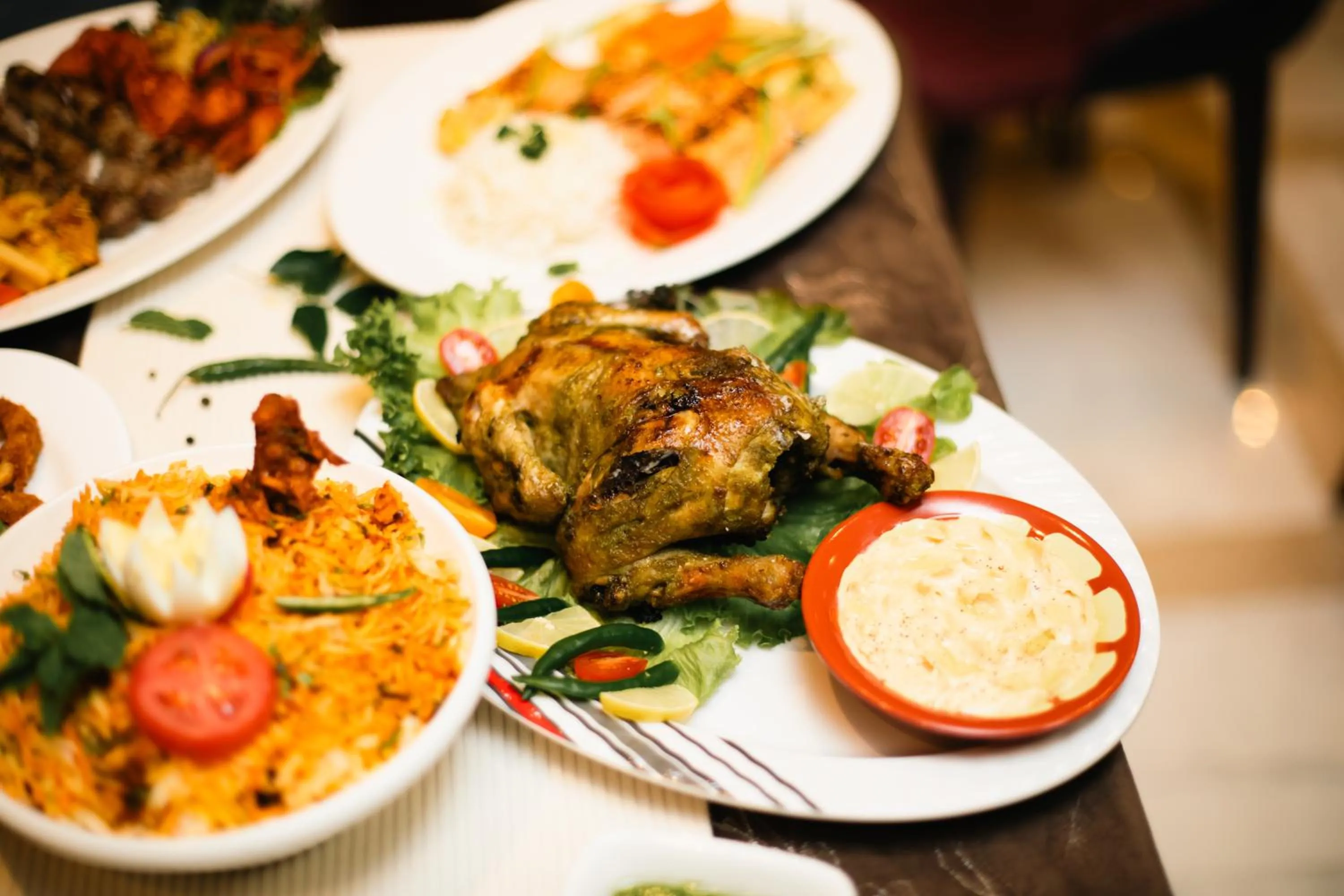 Food close-up in The Saj Hotel