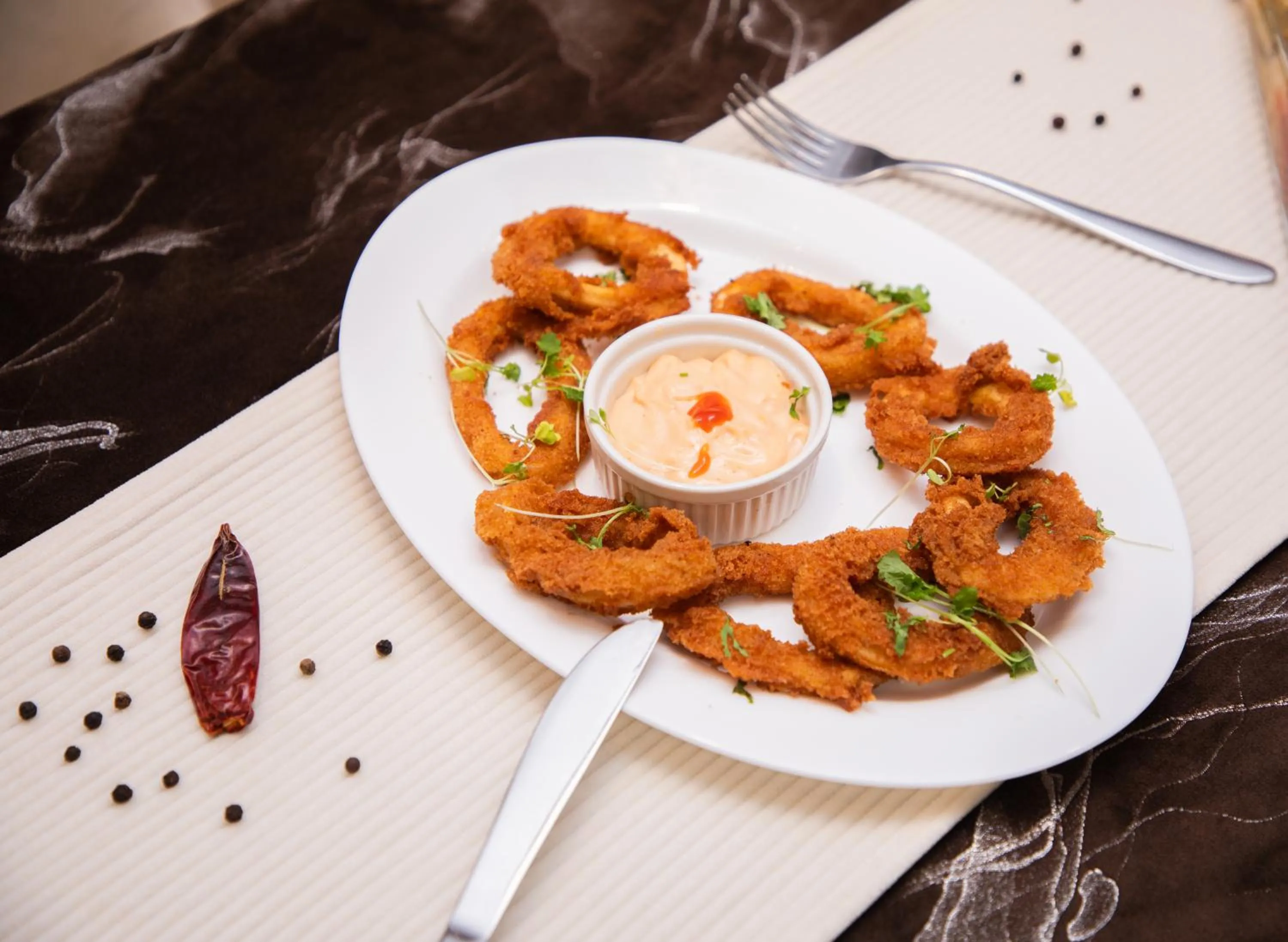 Food close-up in The Saj Hotel