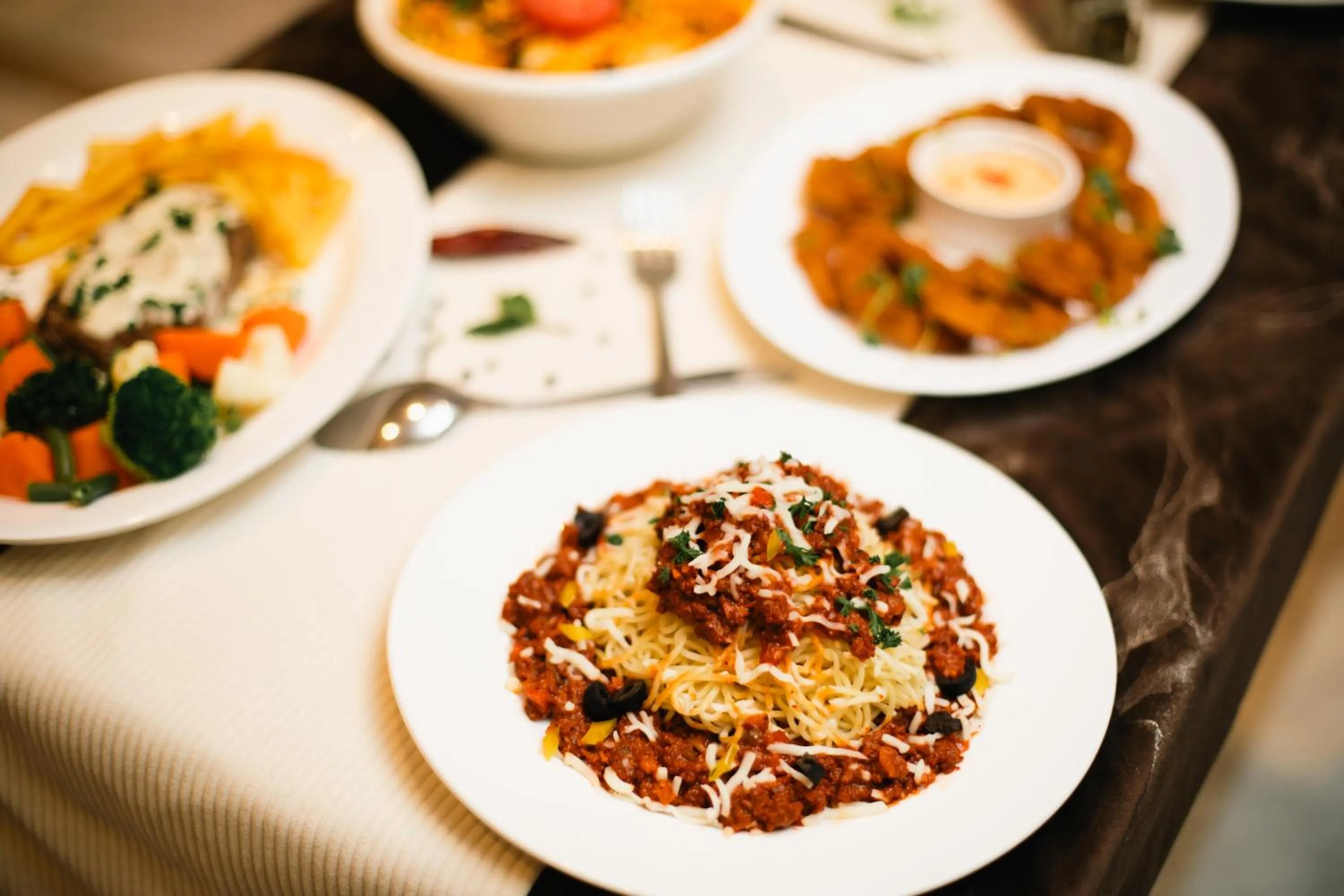 Food close-up in The Saj Hotel