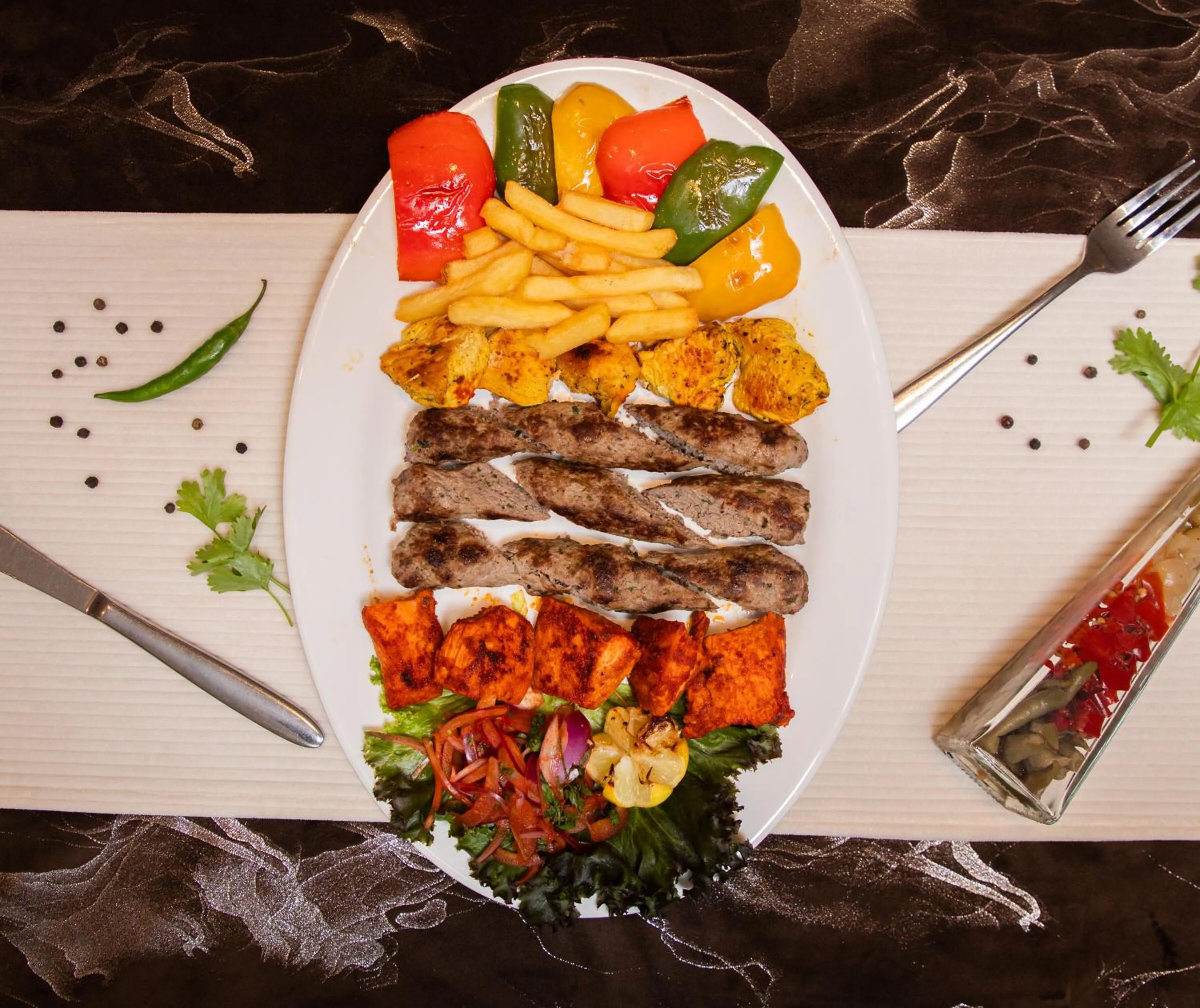 Food close-up in The Saj Hotel