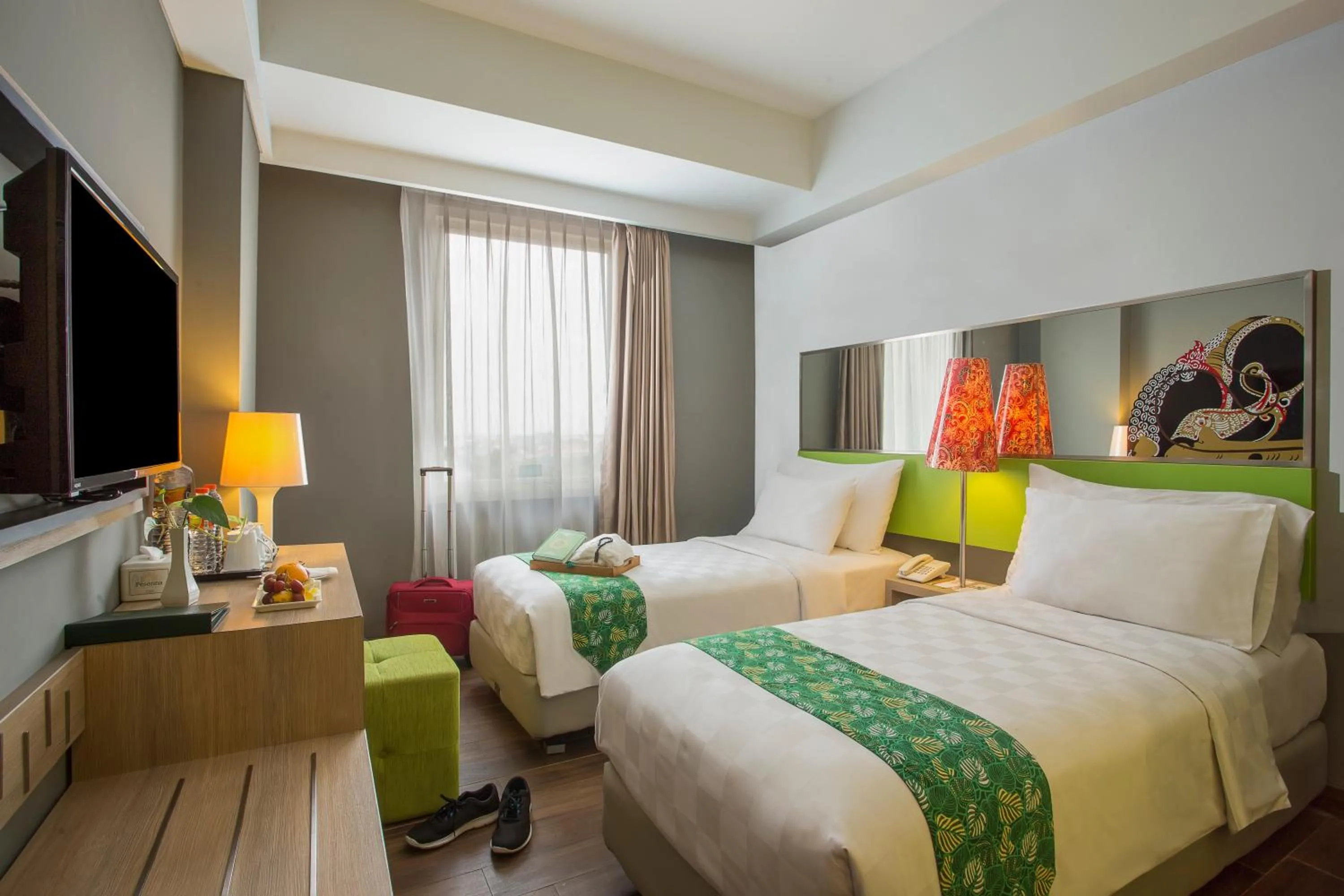 Bed in KHAS Tegal Hotel