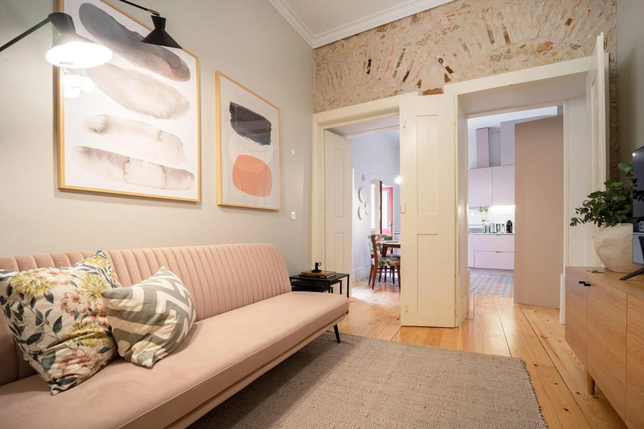 Seating area in Entre Ruas Apartments