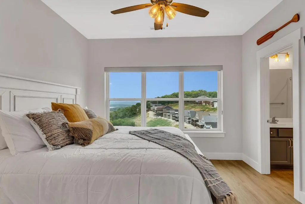 Bed in Boone Docks Lodge