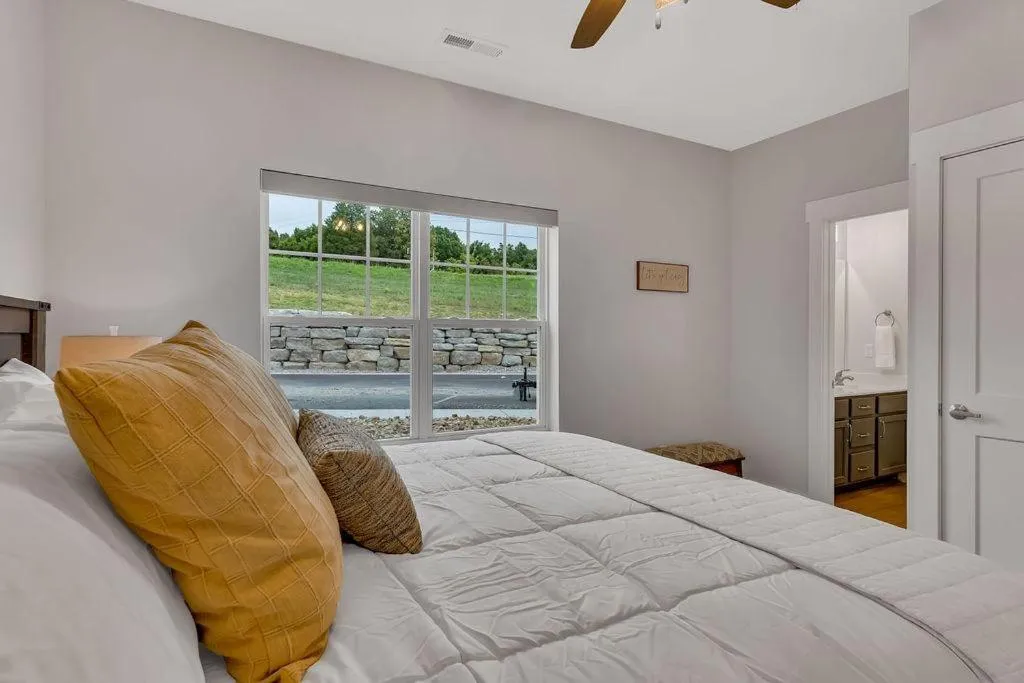 Bed in Boone Docks Lodge