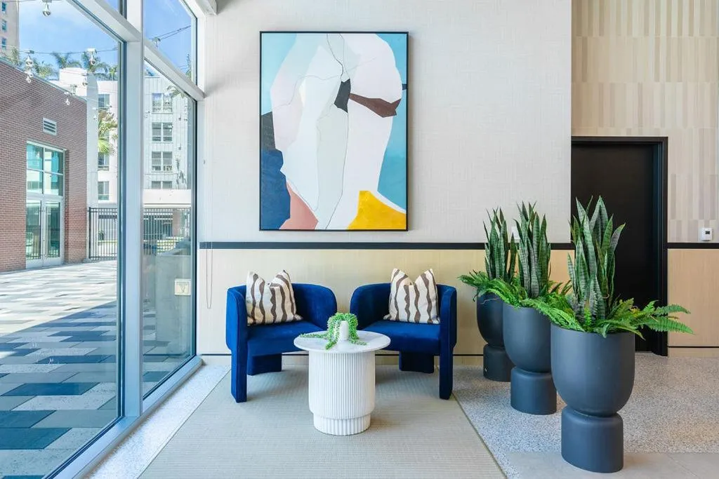 Seating area in Level Long Beach - East Village