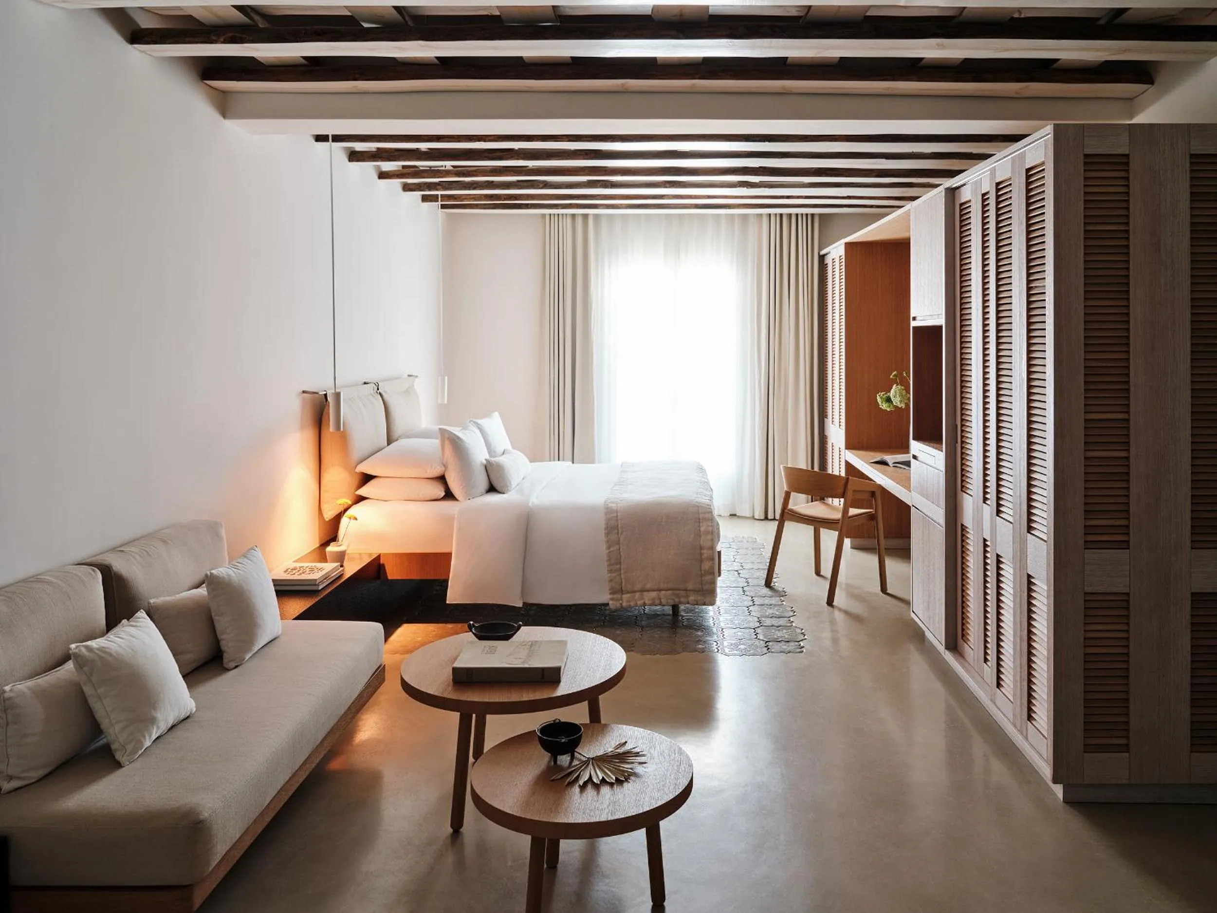 Bedroom in Bill&Coo Mykonos-The Leading Hotels of the World