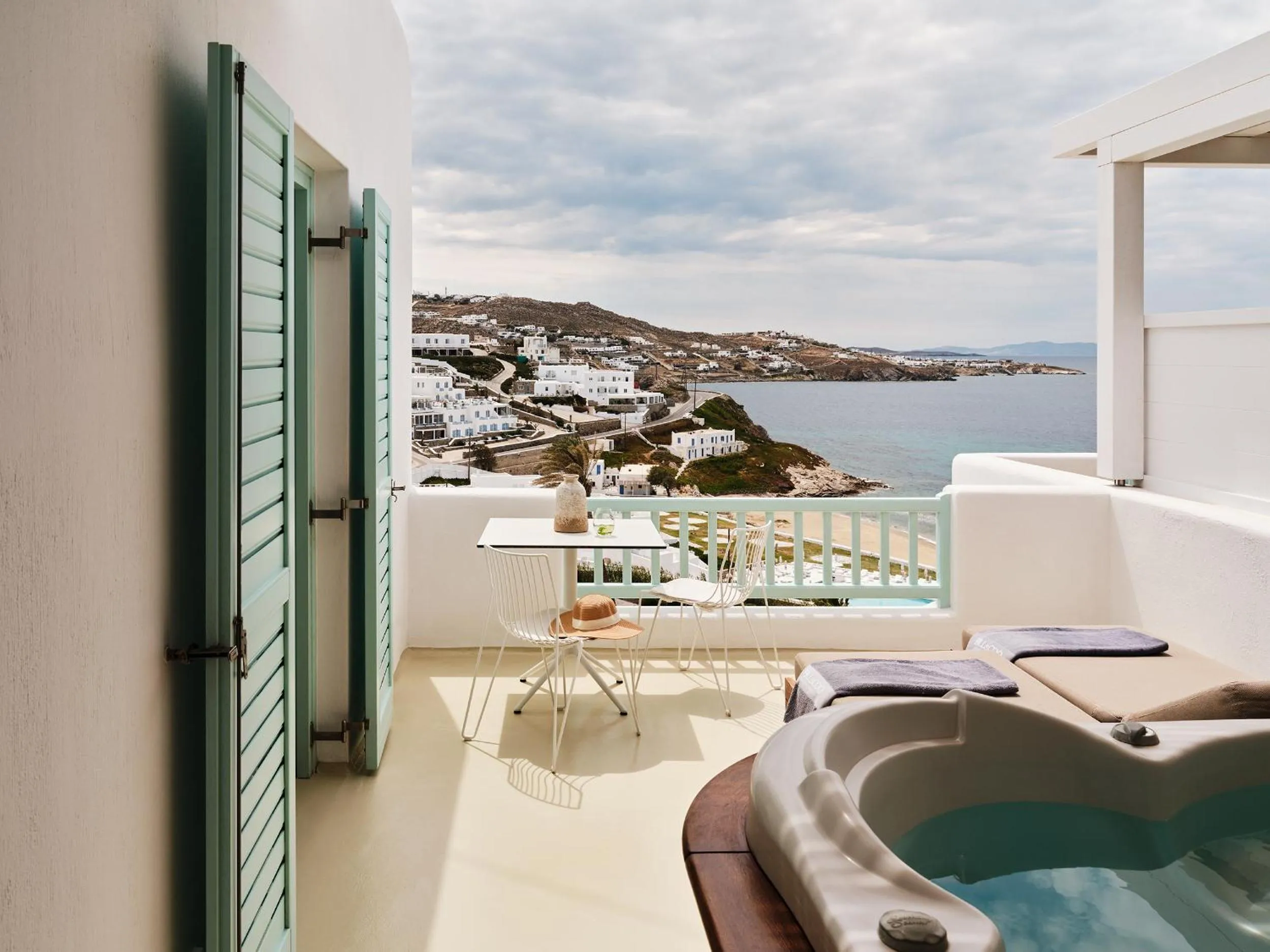 Balcony/Terrace in Bill&Coo Mykonos-The Leading Hotels of the World