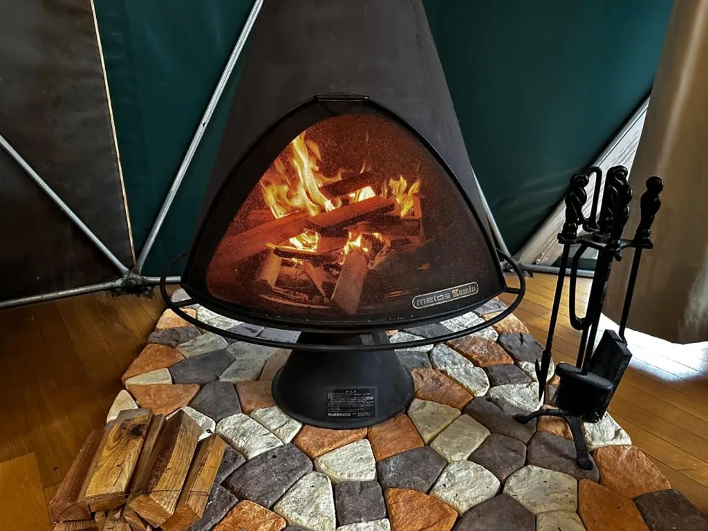 fireplace in Nakadaki Art Village