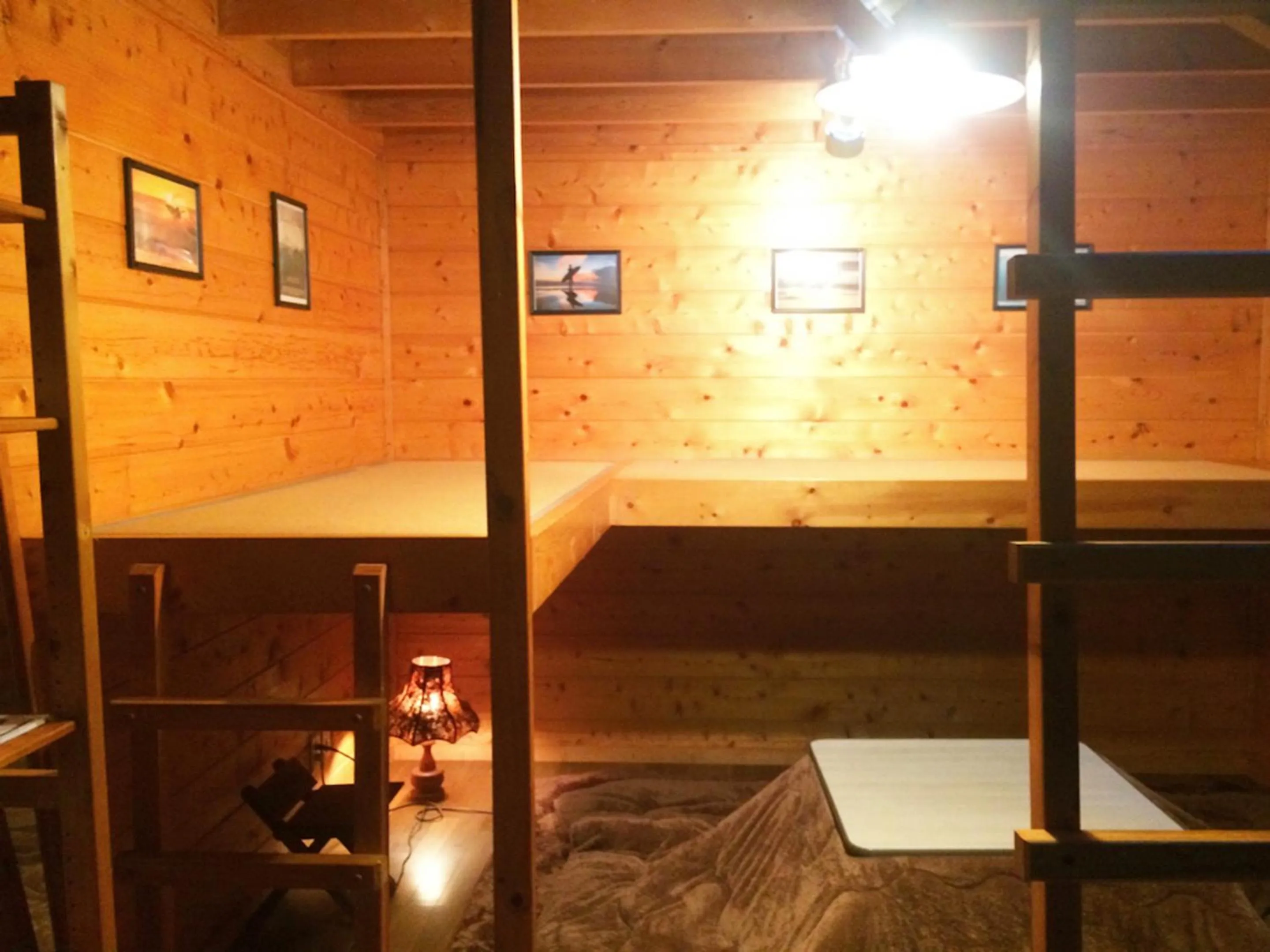 Photo of the whole room, Bed in Nakadaki Art Village