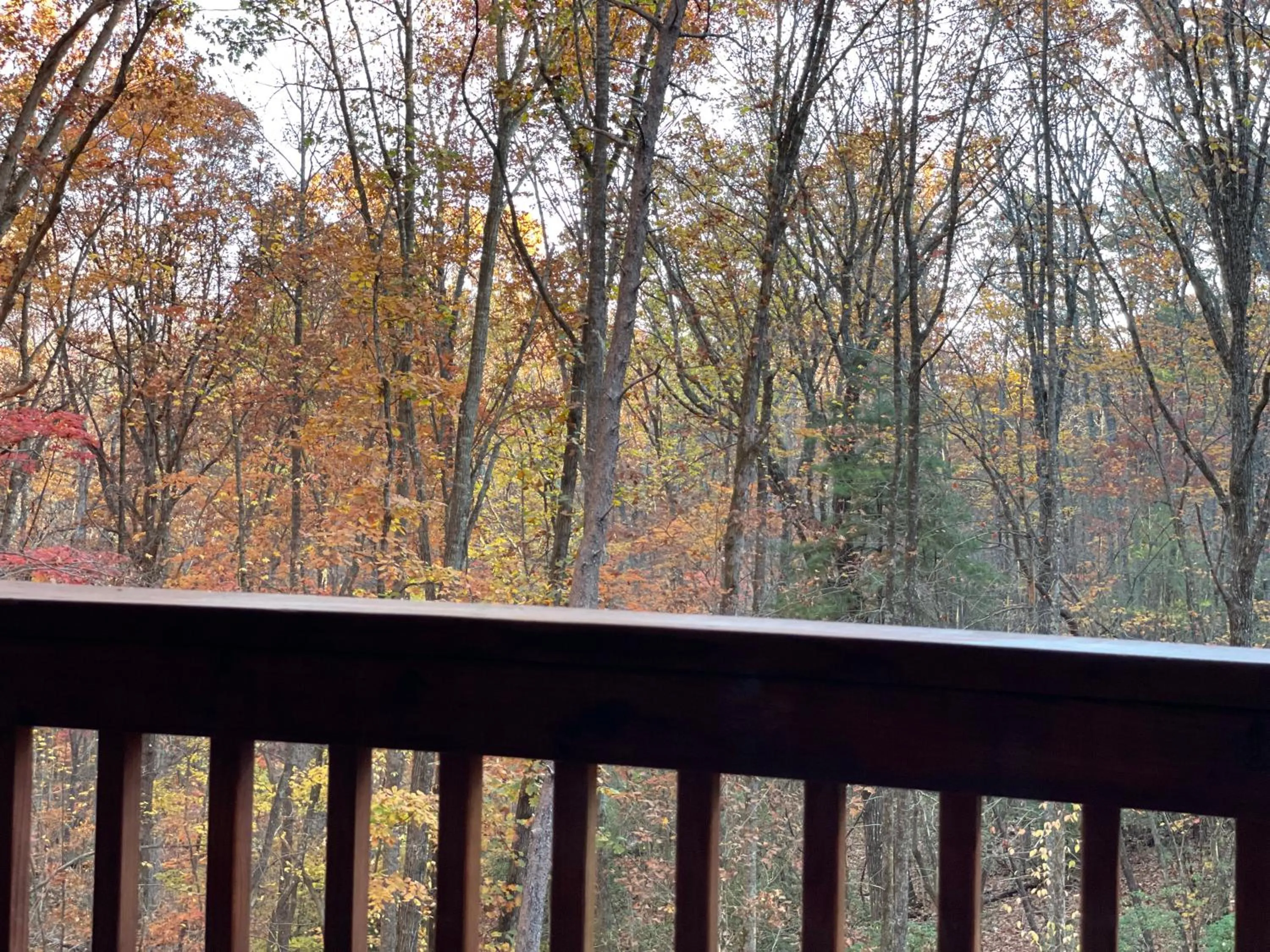 Alpenhaus Cabins Real Log Home in Helen Ga Mountains with hot tub and balconies