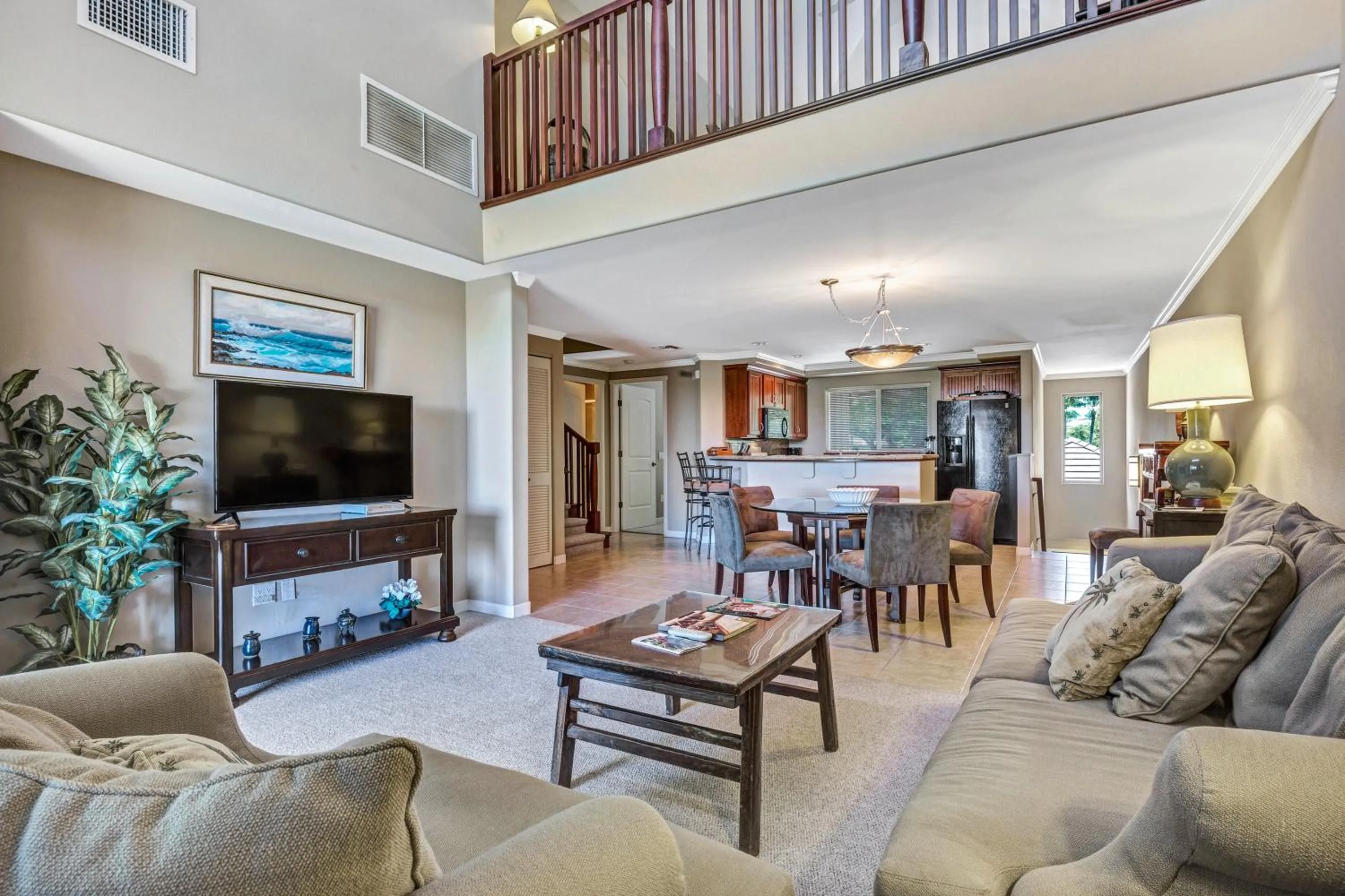 TV and multimedia in Palm Villas 2 Bed/2 Bath Loft #F22