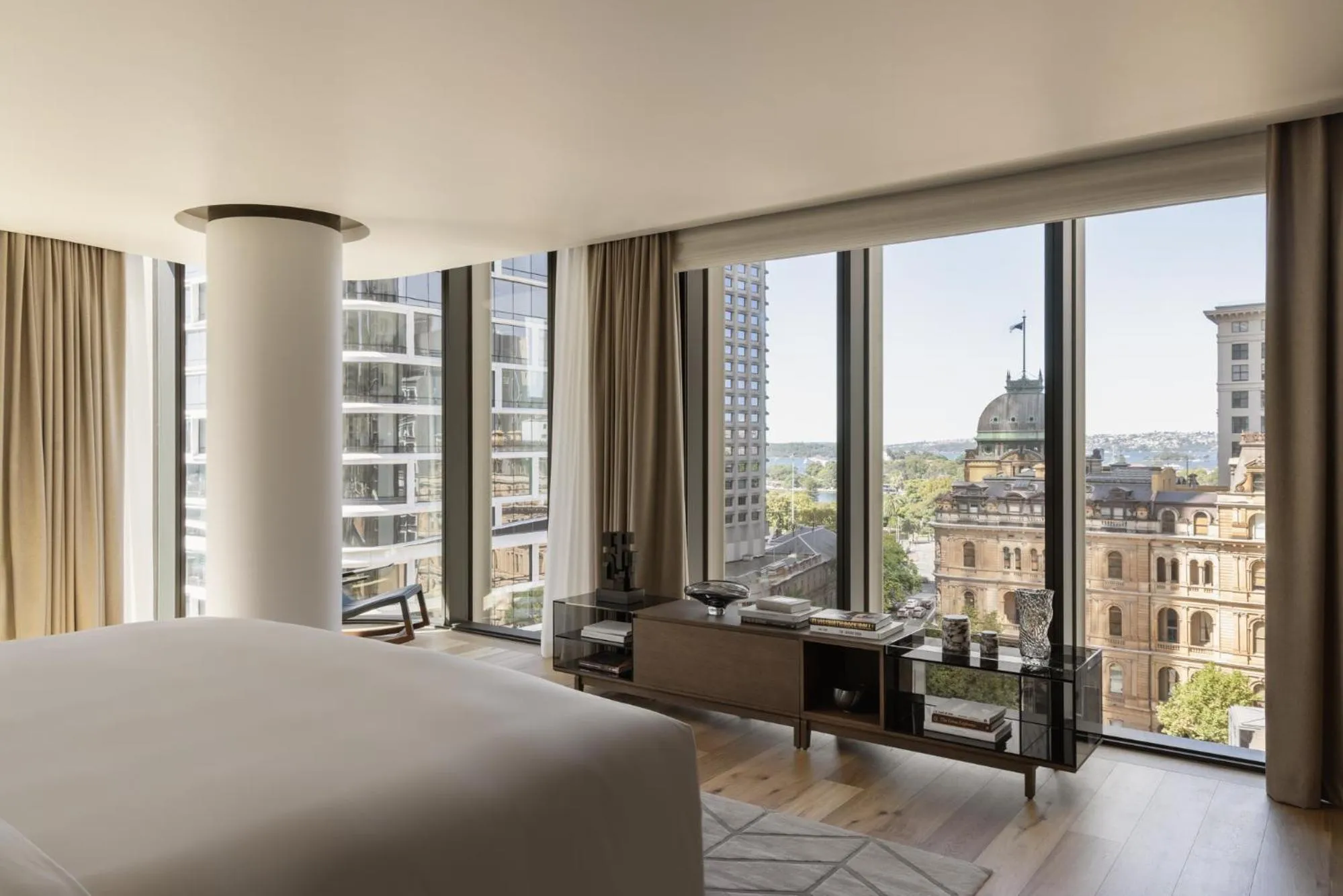View (from property/room), Bed in Capella Sydney