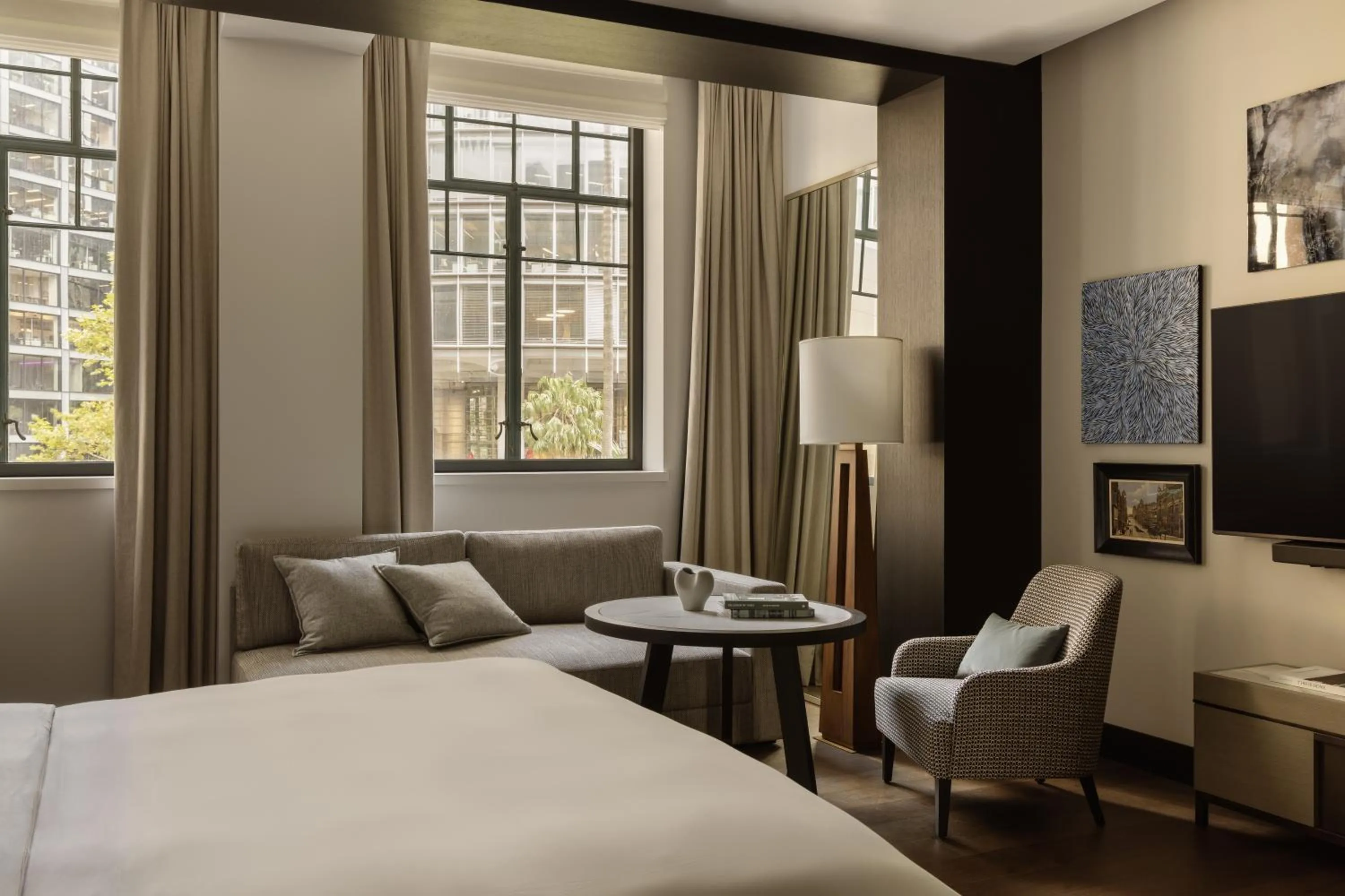 Bedroom, Bed in Capella Sydney