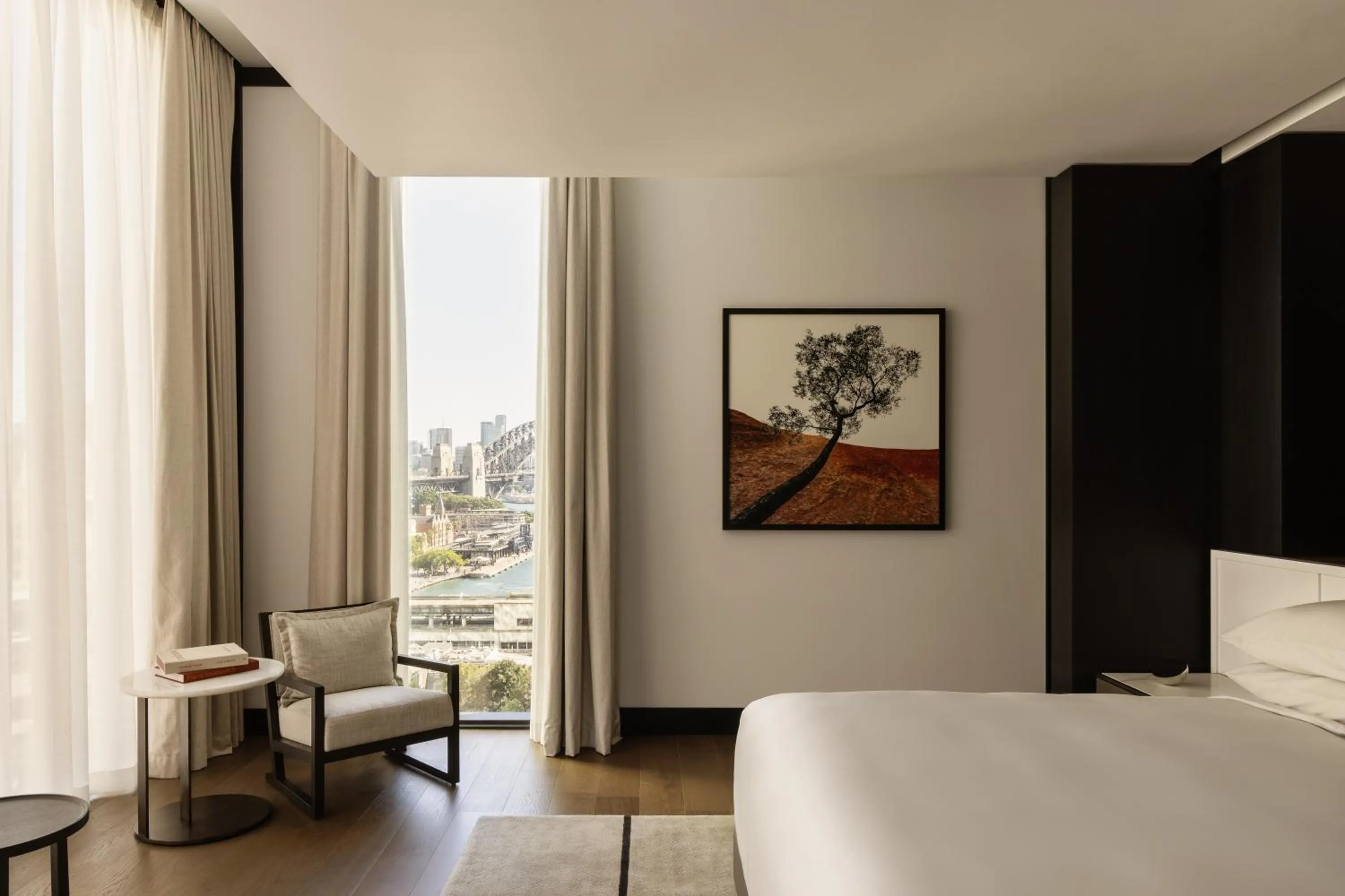 View (from property/room), Bed in Capella Sydney