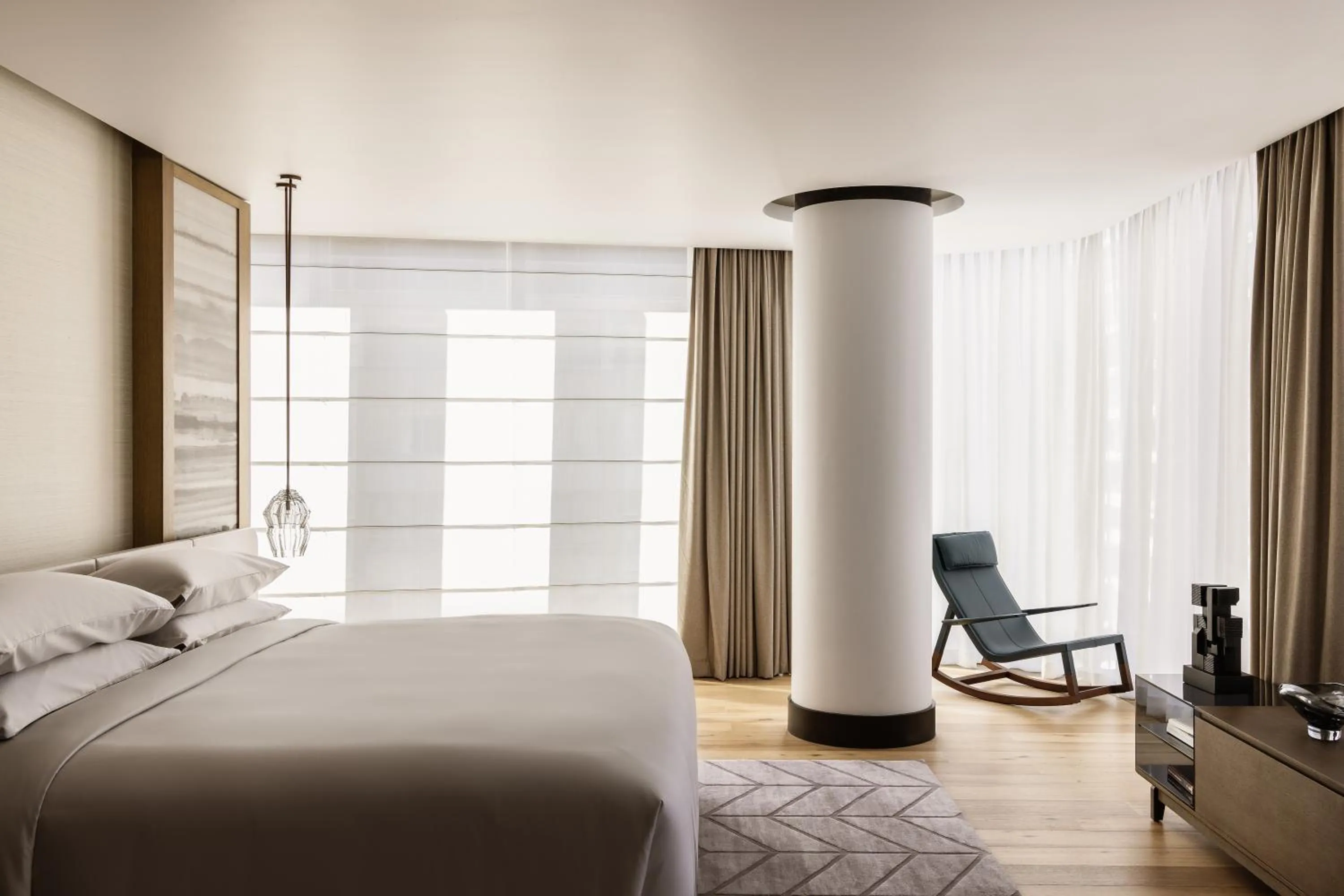 Bedroom, Bed in Capella Sydney