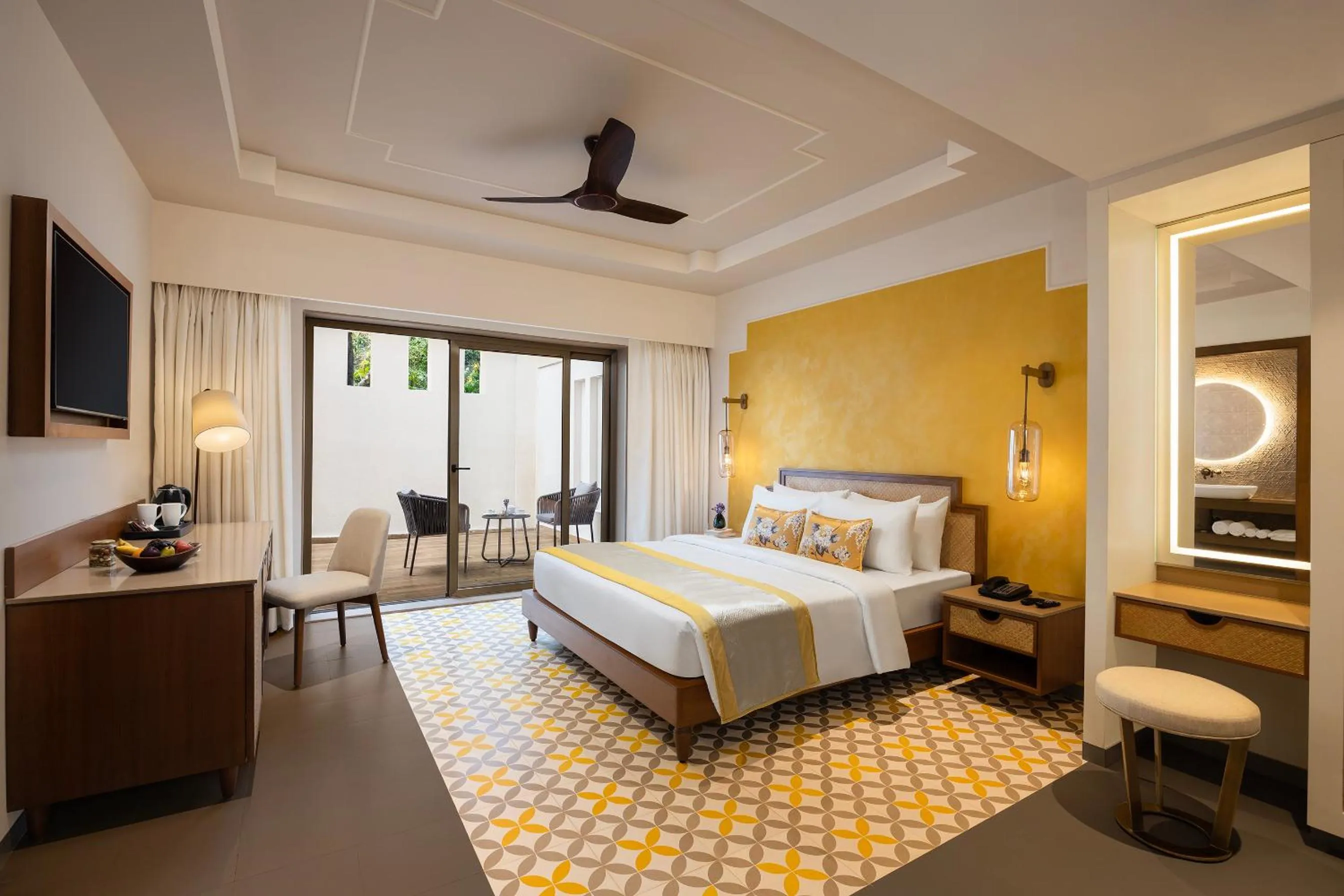 Bed in The Yellow House, Goa - IHCL SeleQtions
