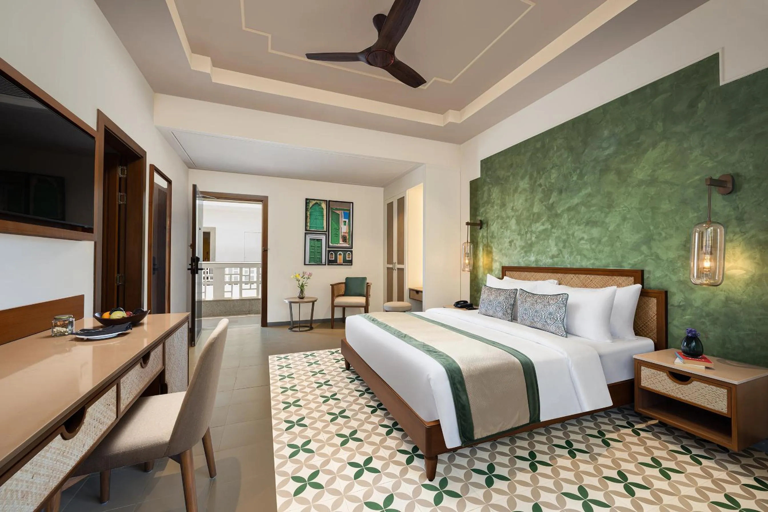 Bedroom, Bed in The Yellow House, Goa - IHCL SeleQtions