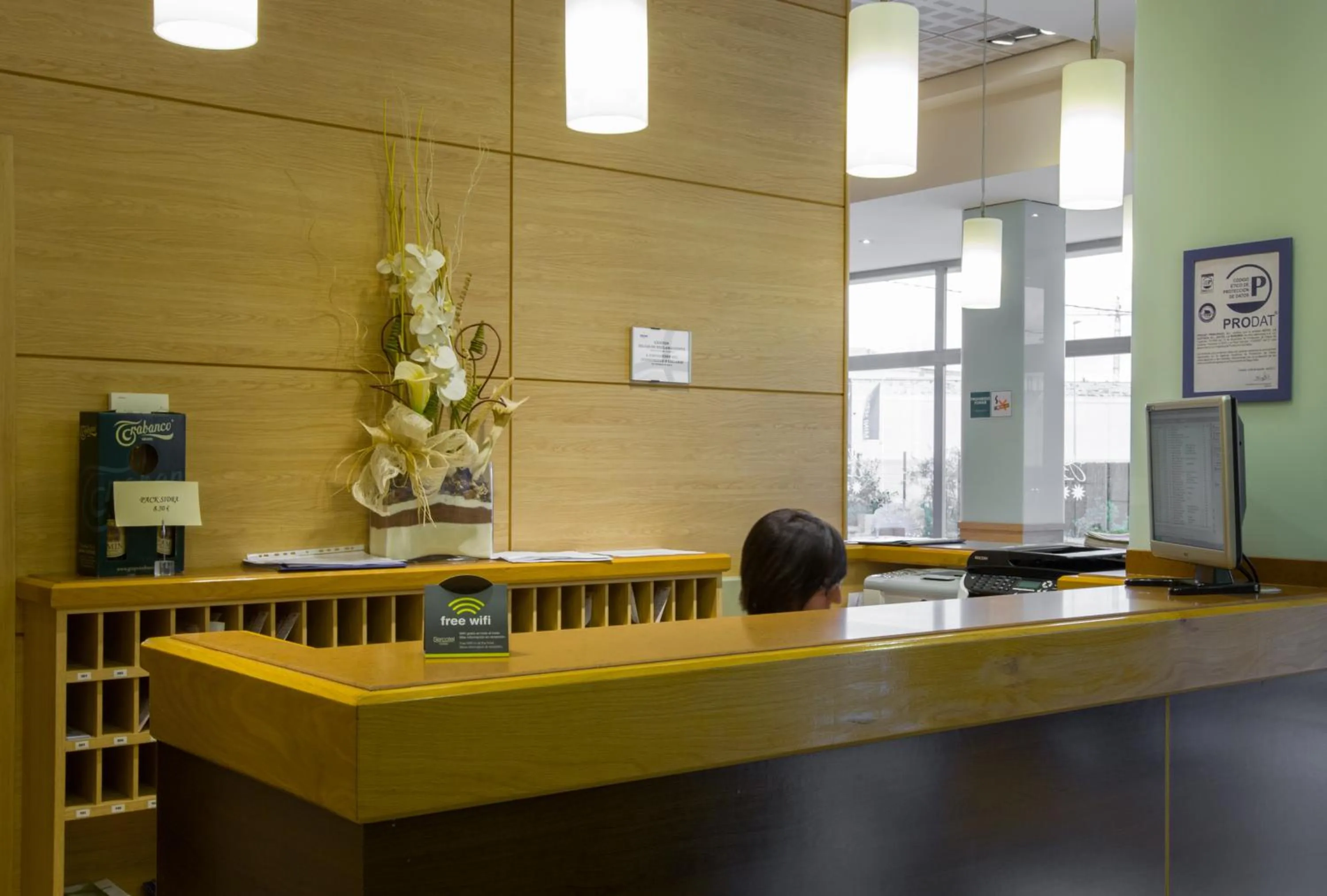 Lobby or reception in Hotel La Boroña