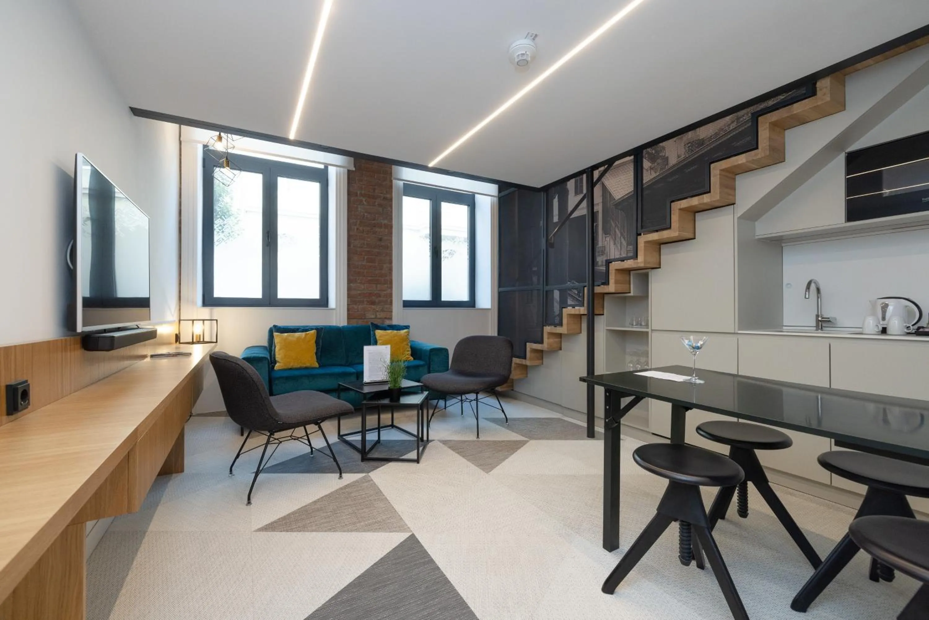 Living room in Fesh Lofts