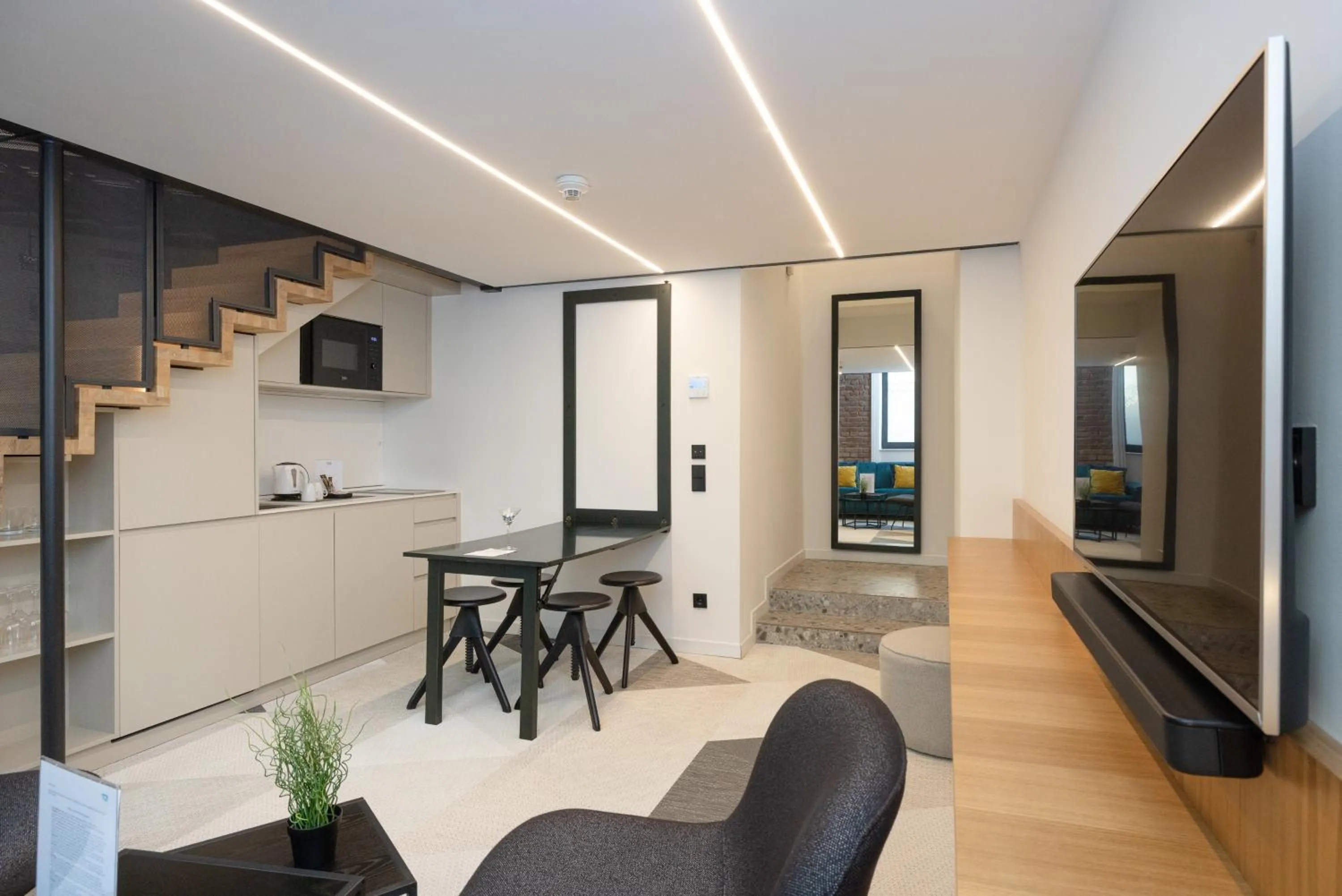 Seating area in Fesh Lofts